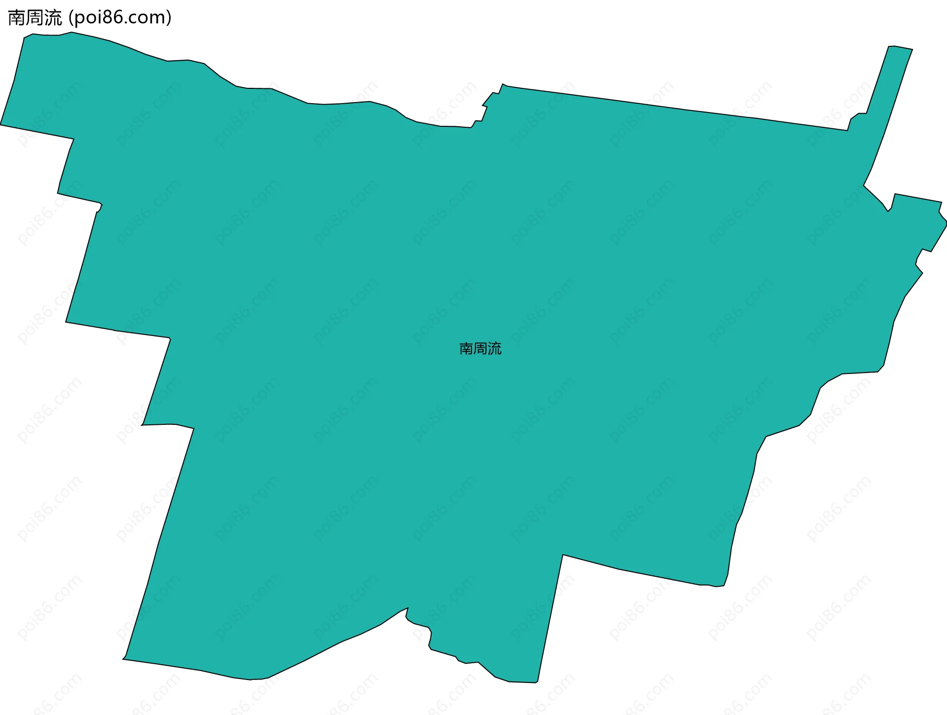 南周流边界地图