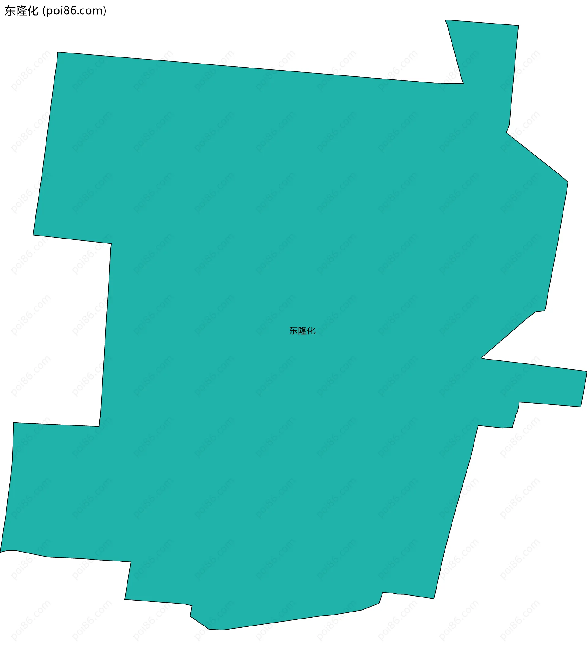 东隆化边界地图