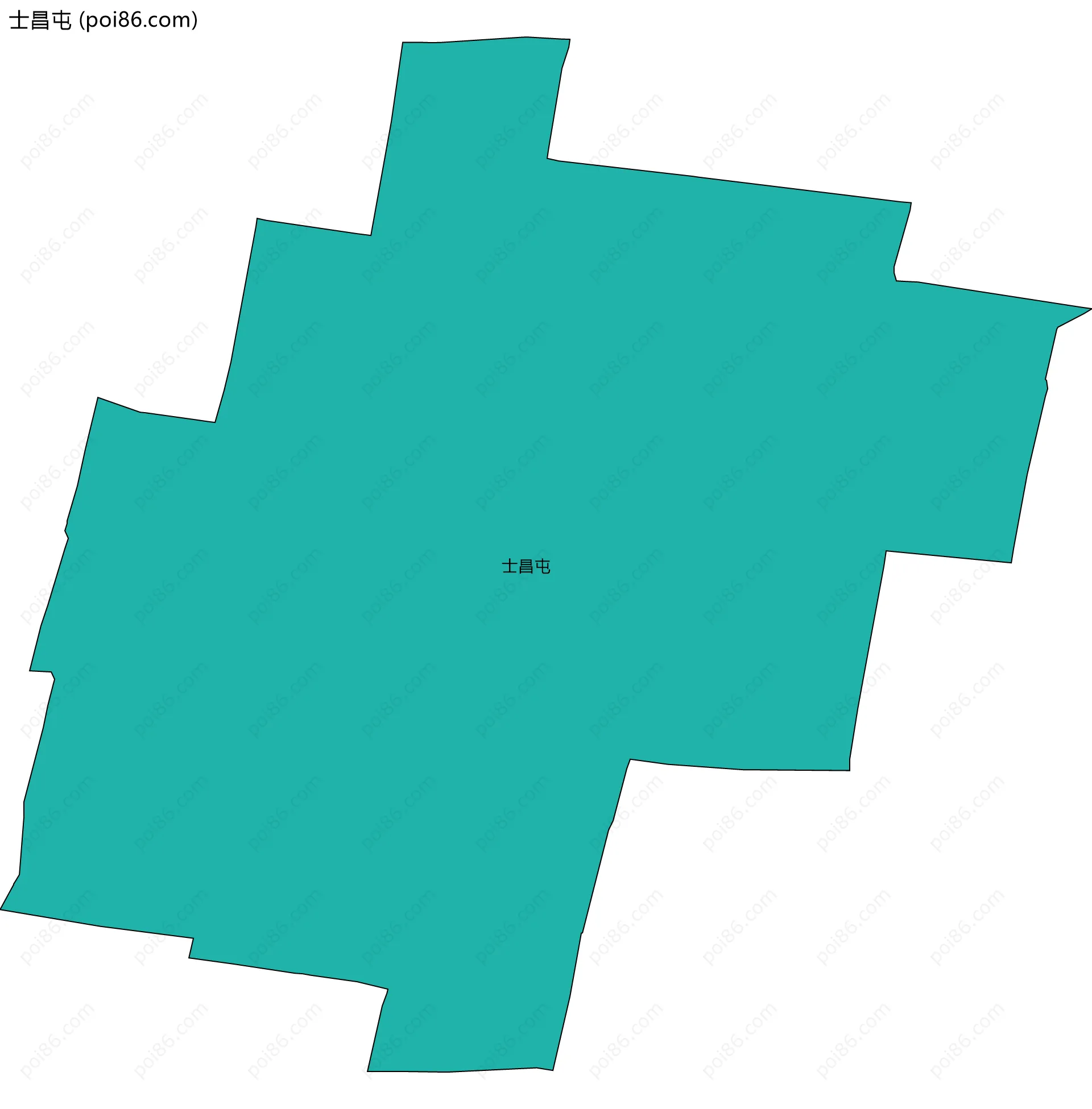 士昌屯边界地图