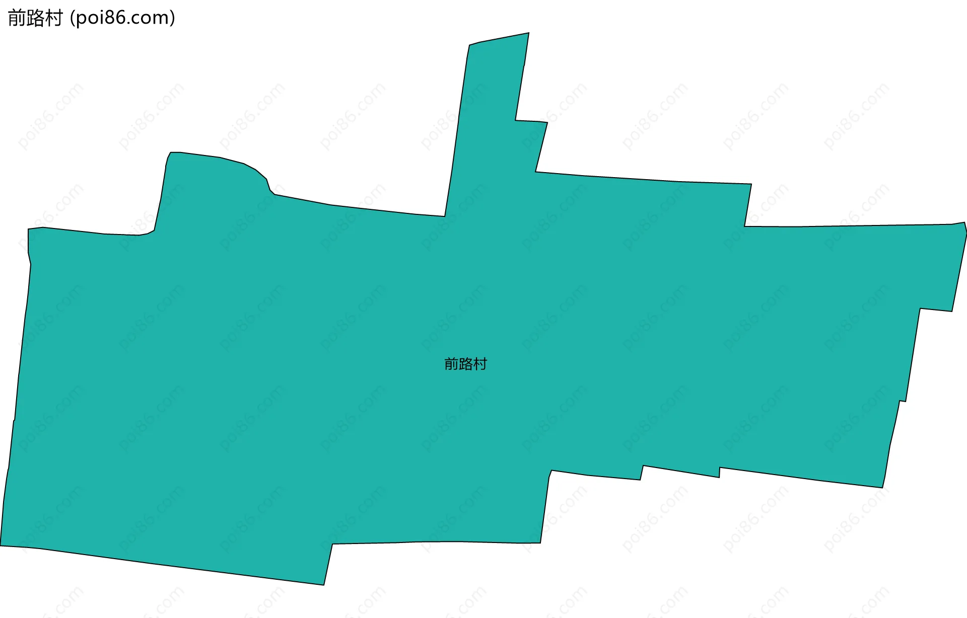 前路村边界地图
