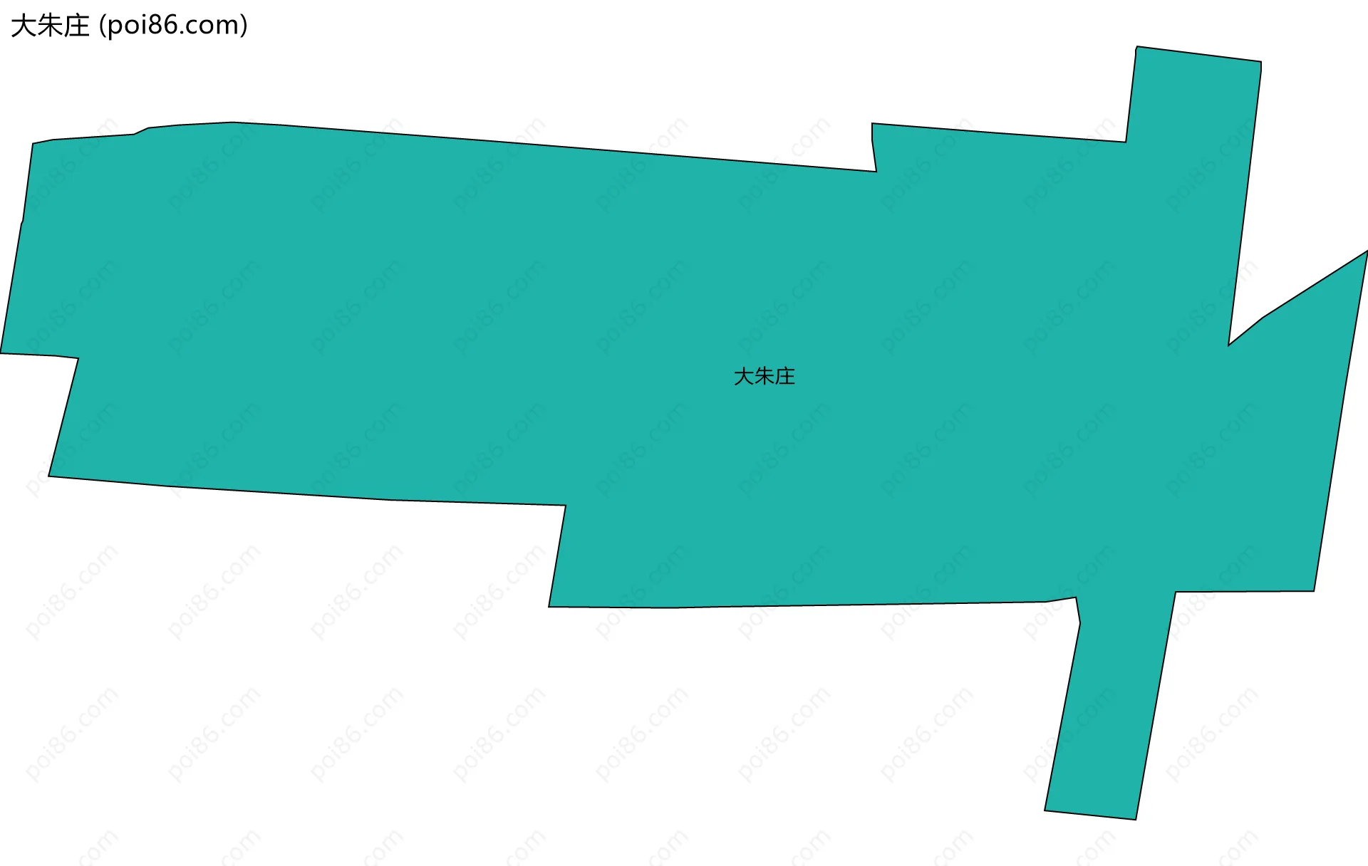 大朱庄边界地图