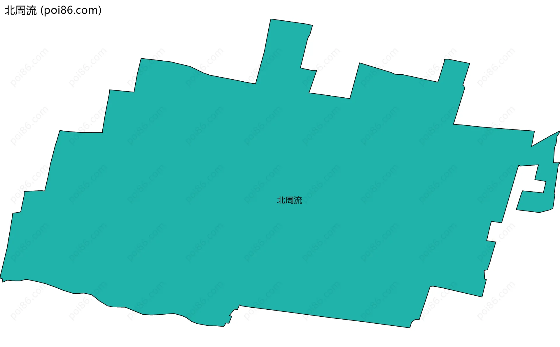 北周流边界地图