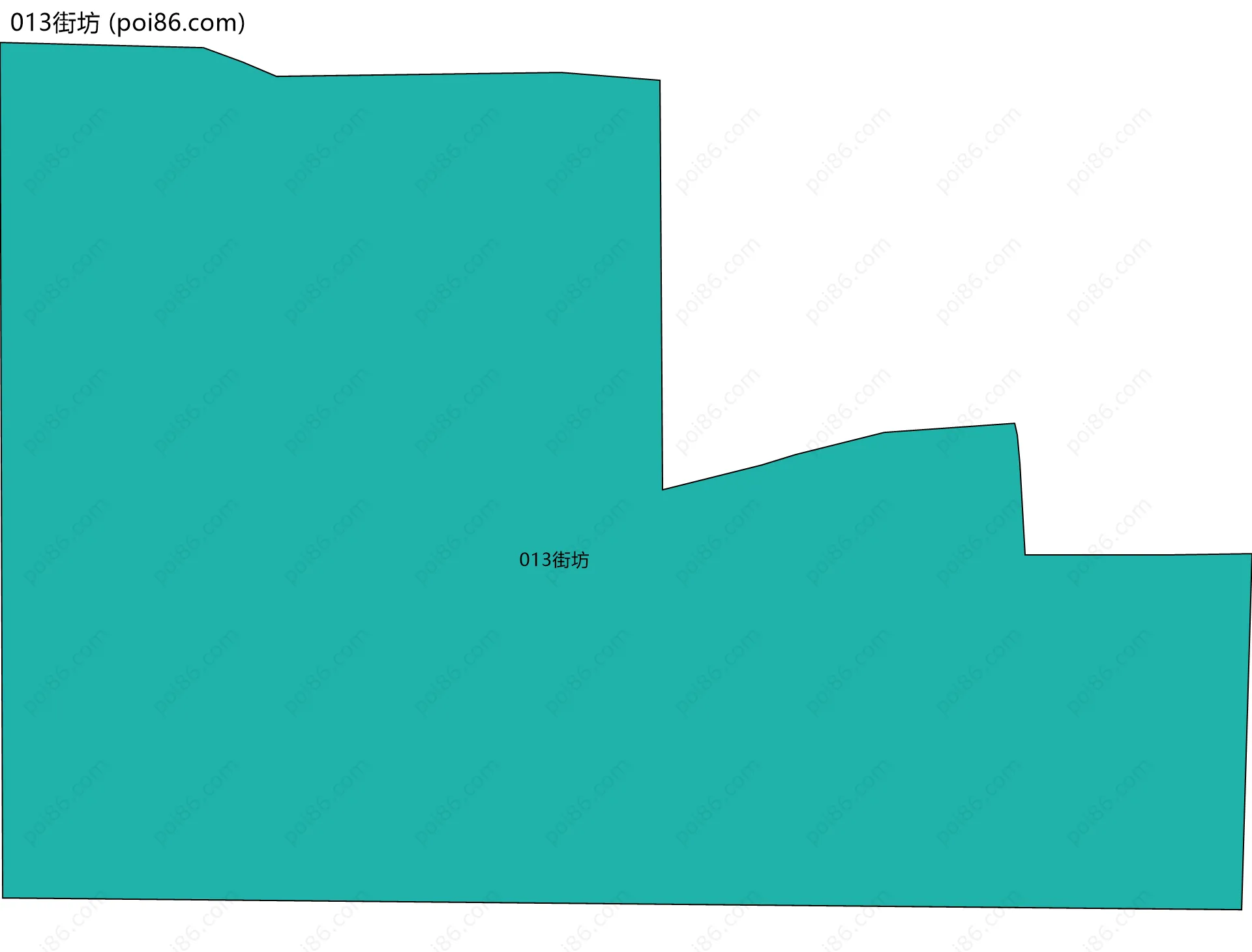 013街坊边界地图