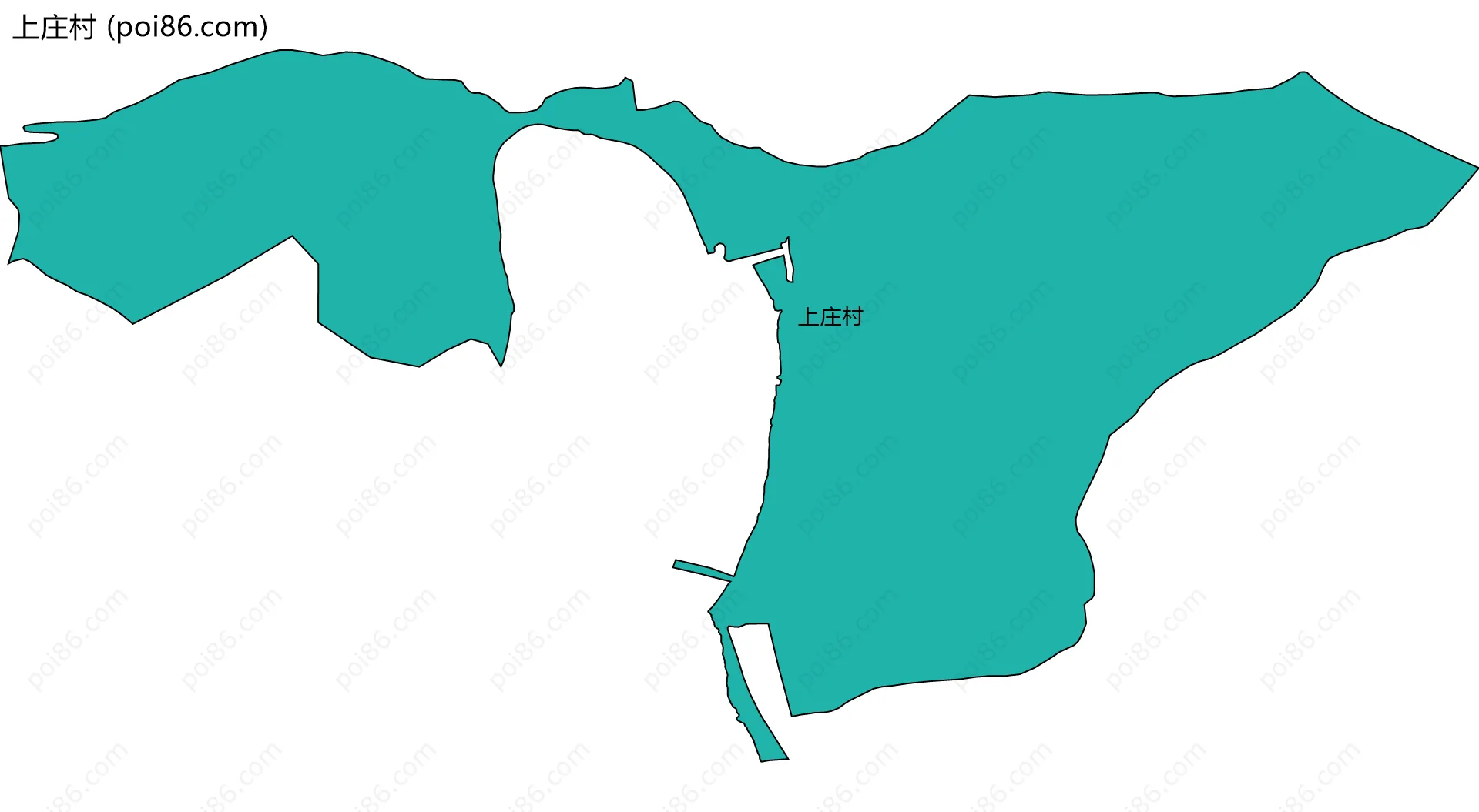 上庄村边界地图