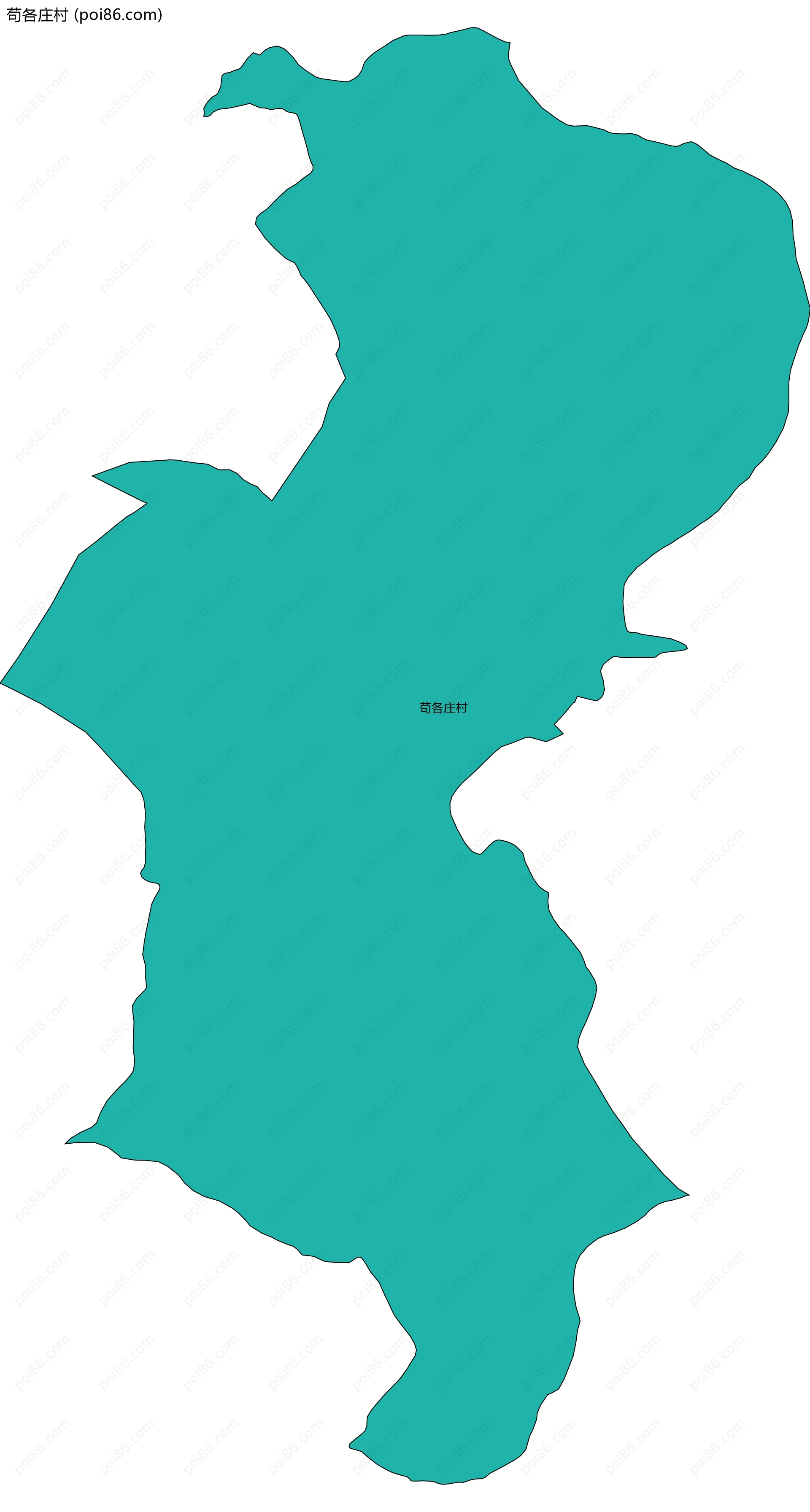 苟各庄村边界地图