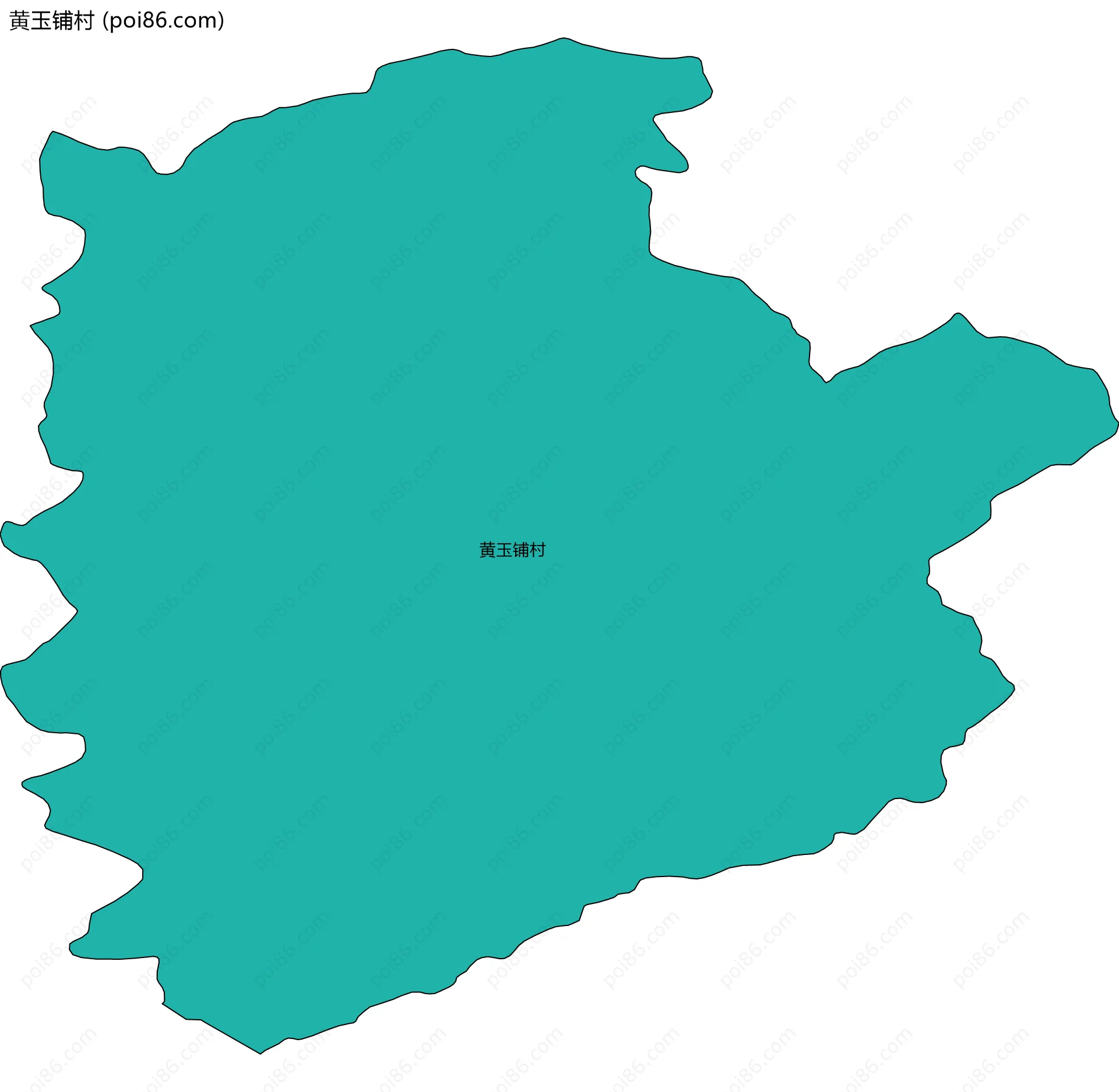 黄玉铺村边界地图