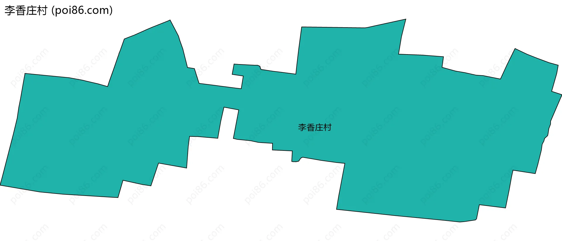 李香庄村边界地图