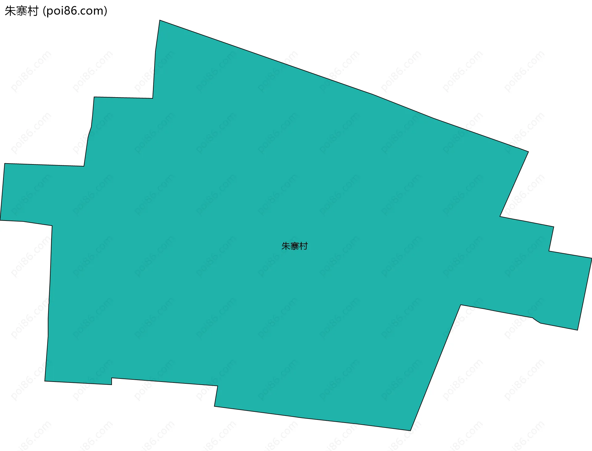 朱寨村边界地图