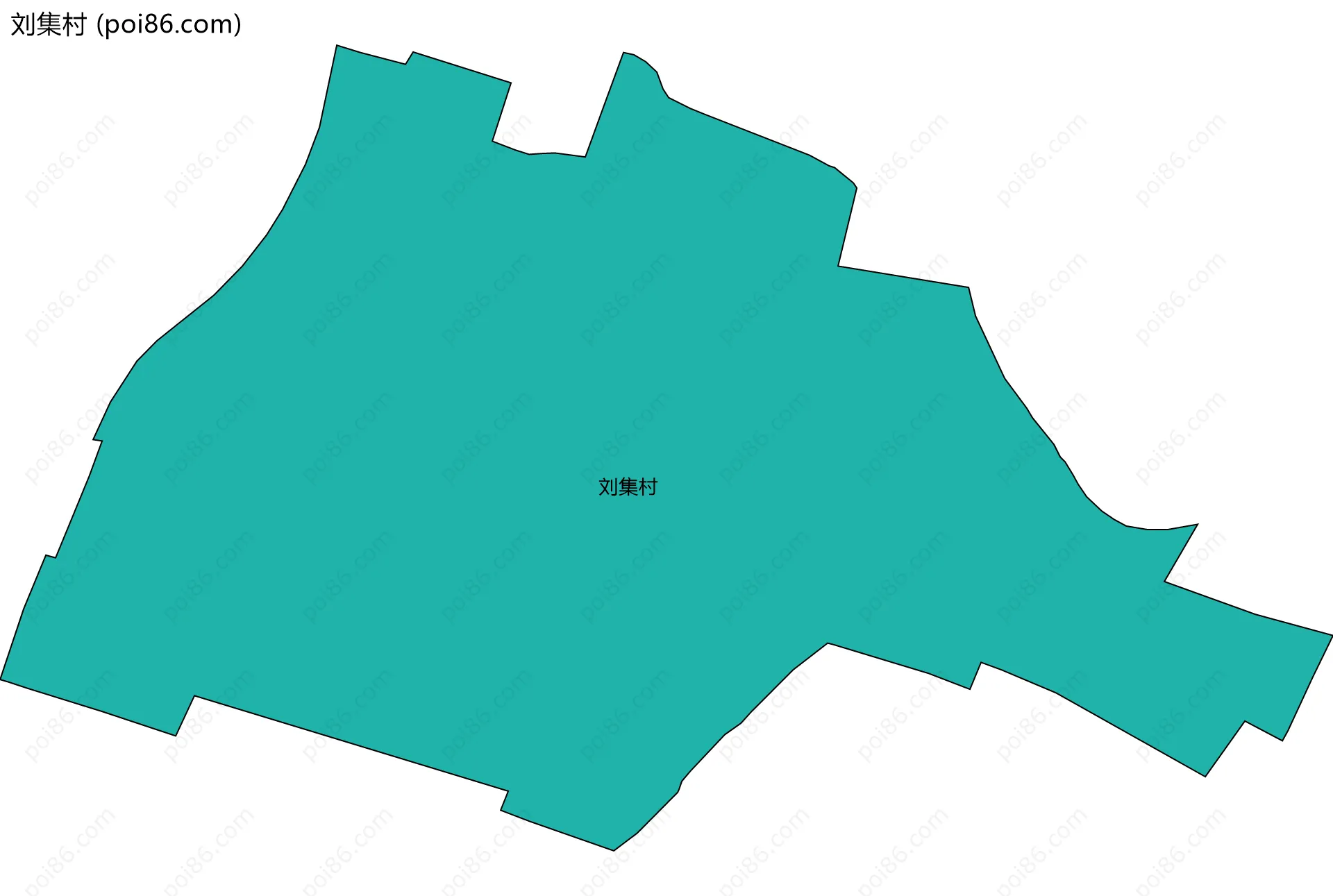 刘集村边界地图