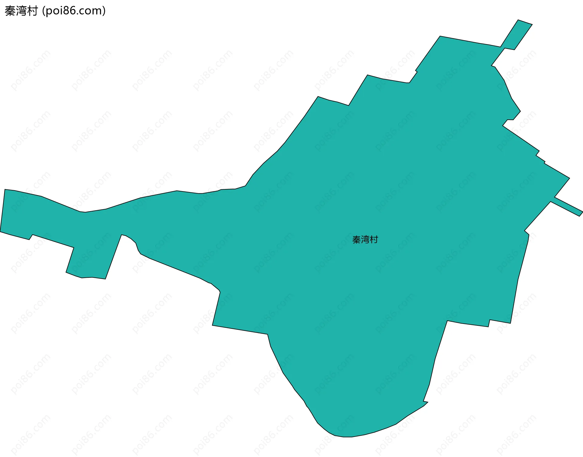 秦湾村边界地图