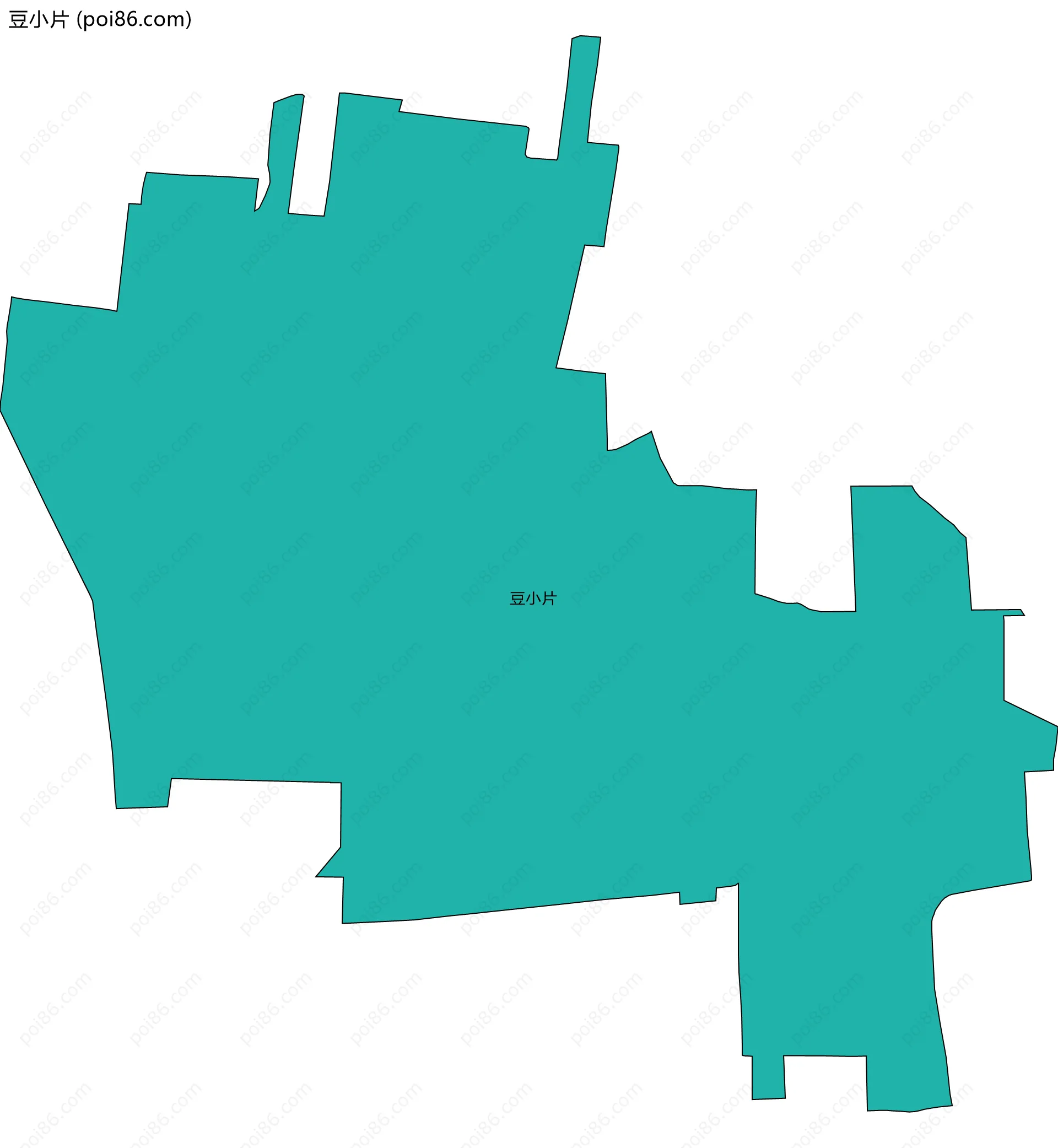 豆小片边界地图