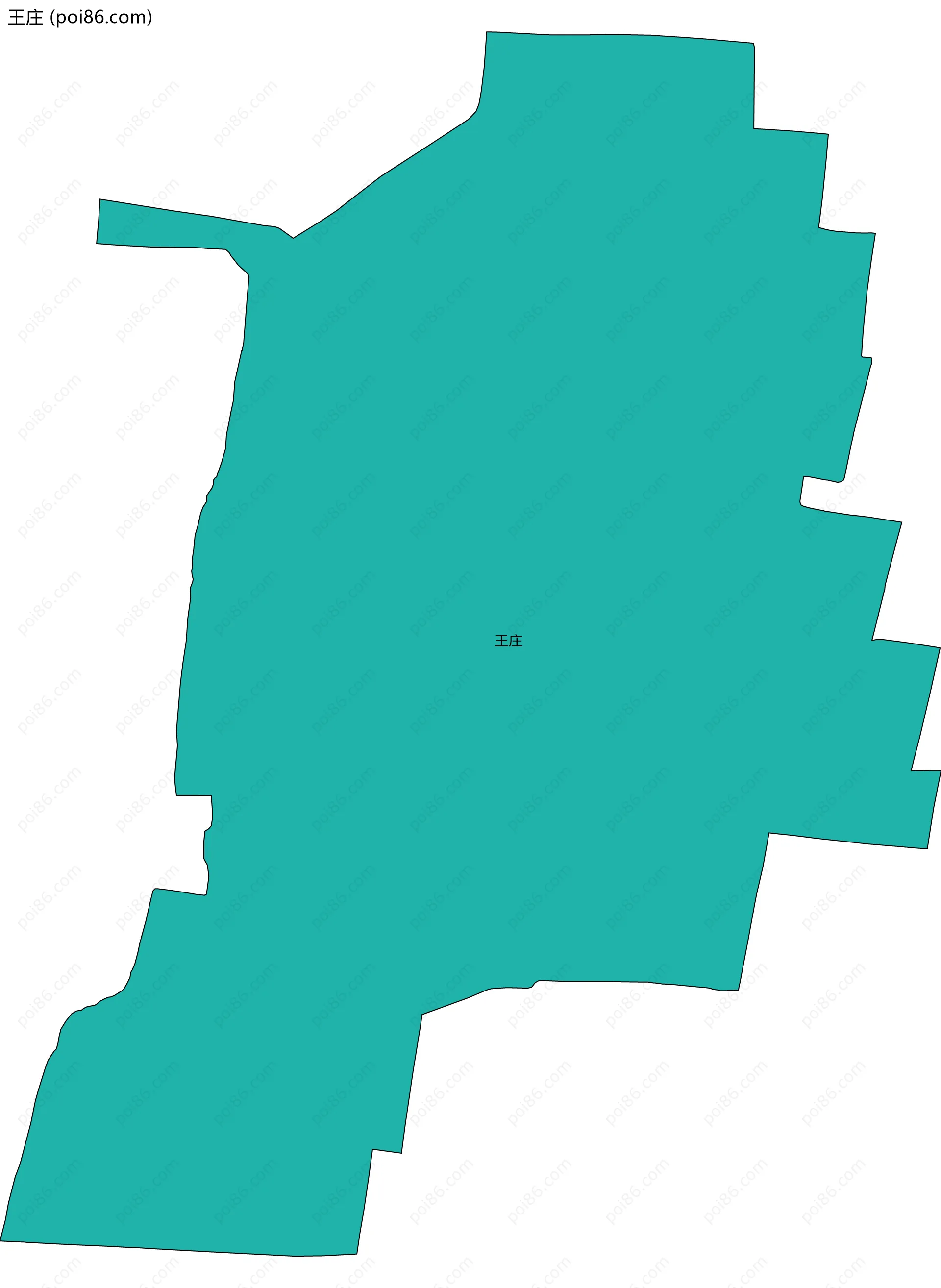 王庄边界地图