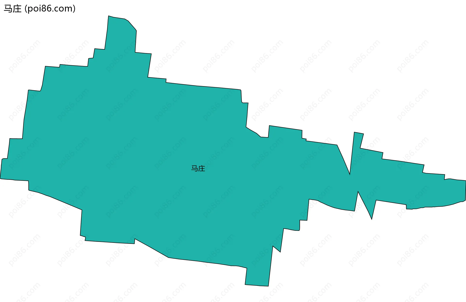 马庄边界地图