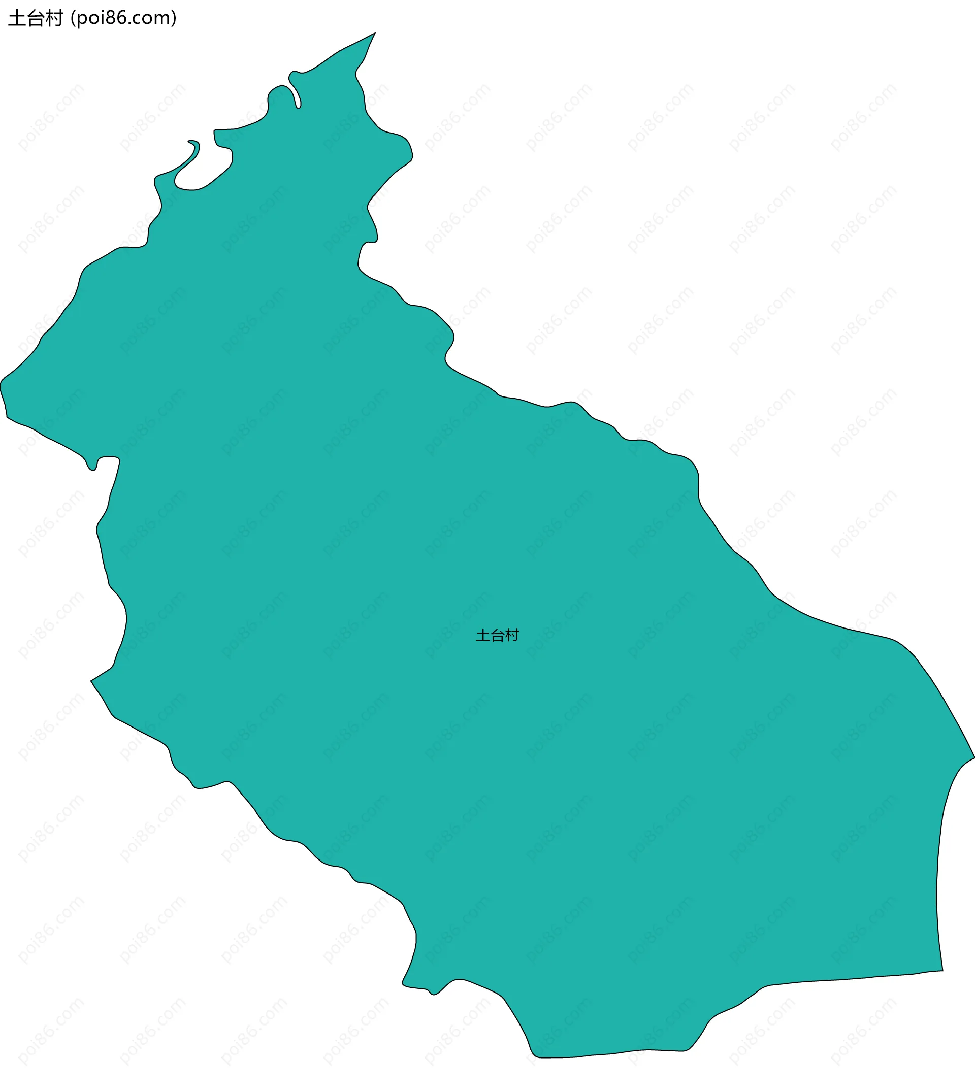 土台村边界地图