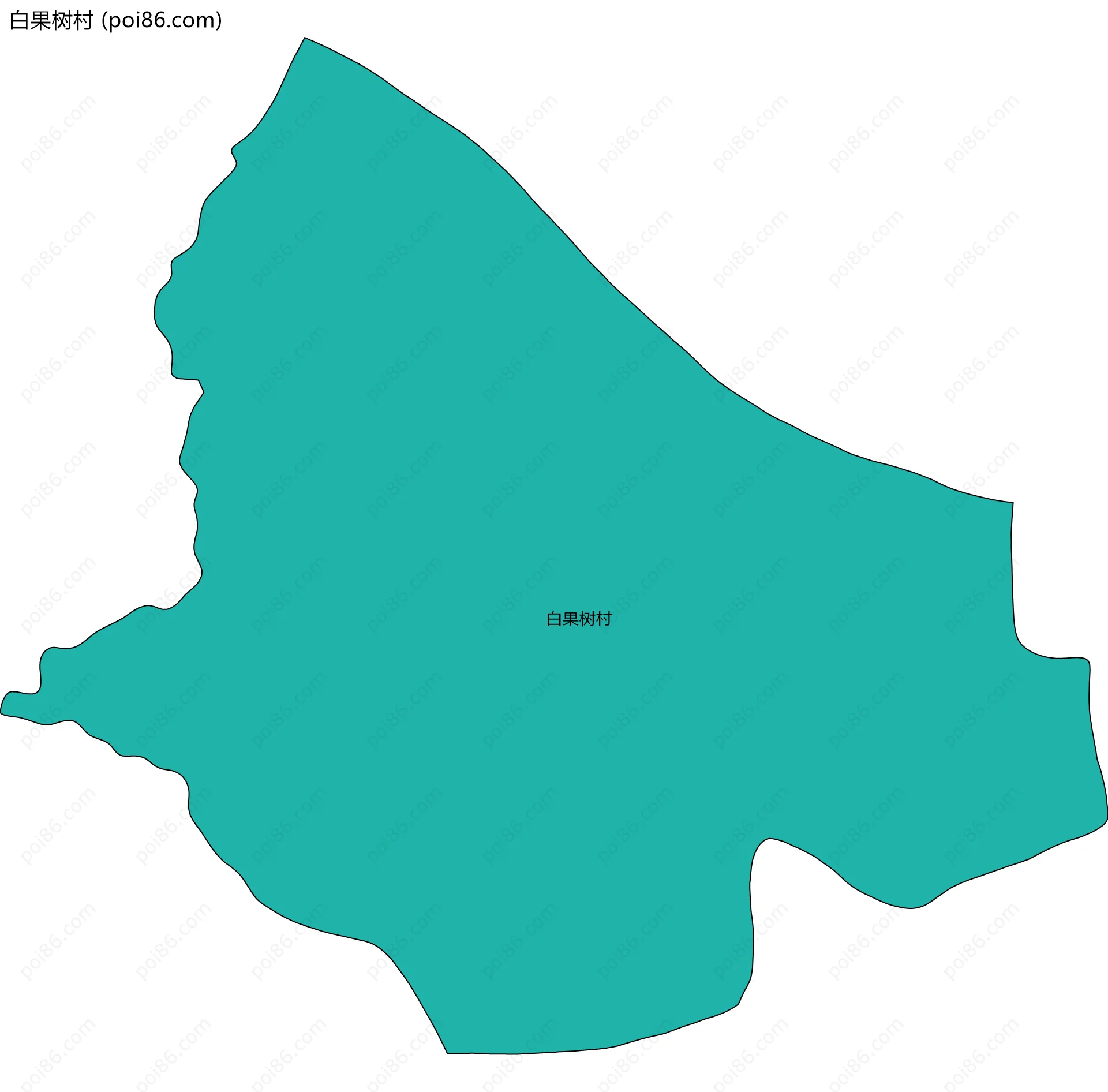 白果树村边界地图