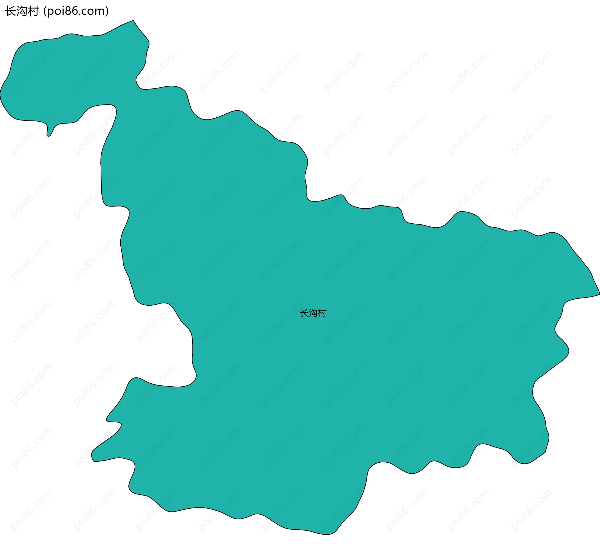 长沟村边界地图