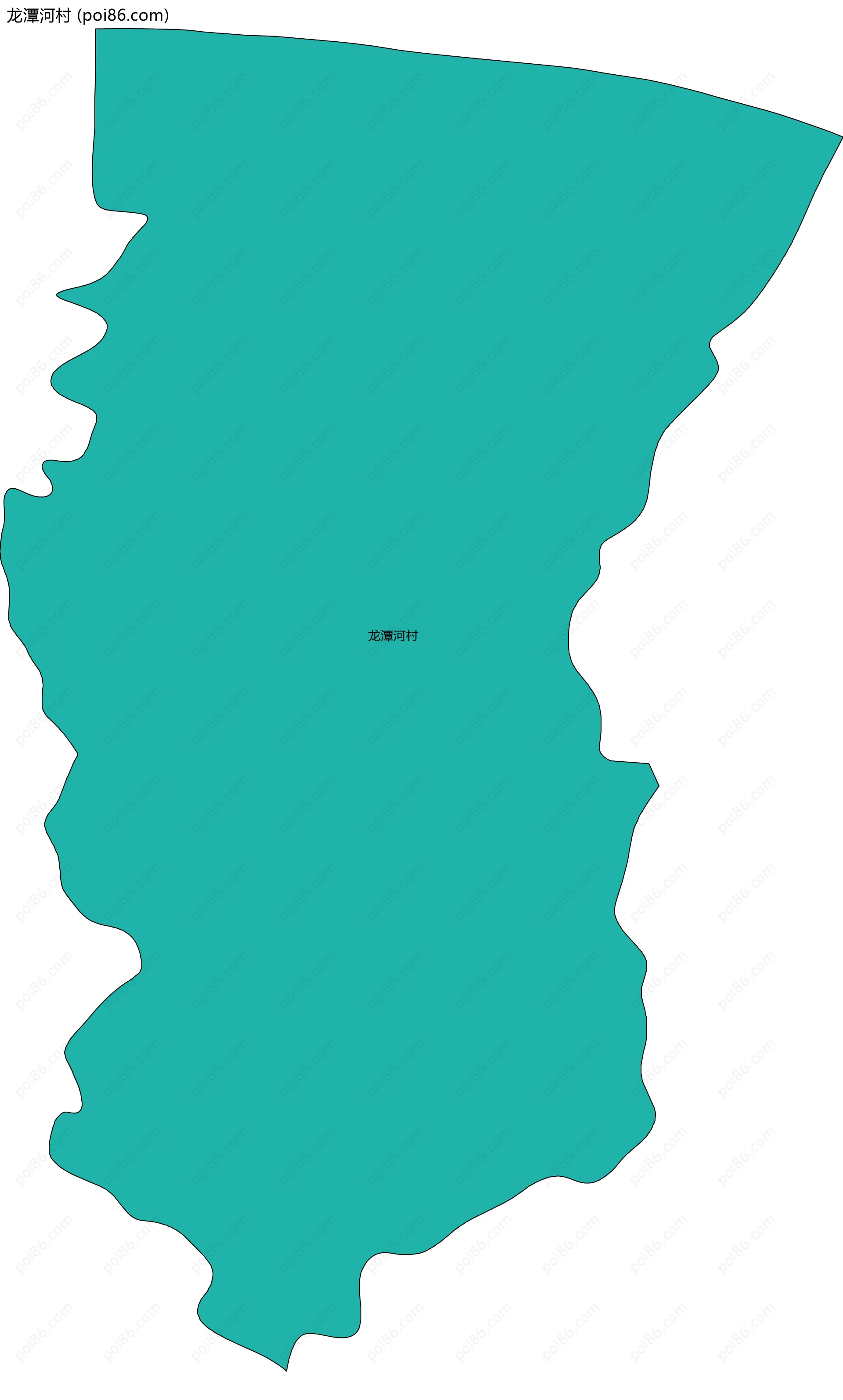 龙潭河村边界地图