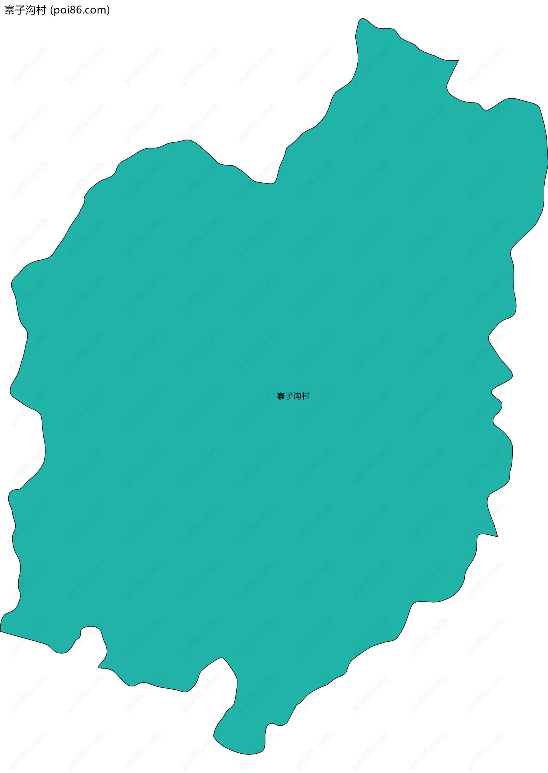 寨子沟村边界地图