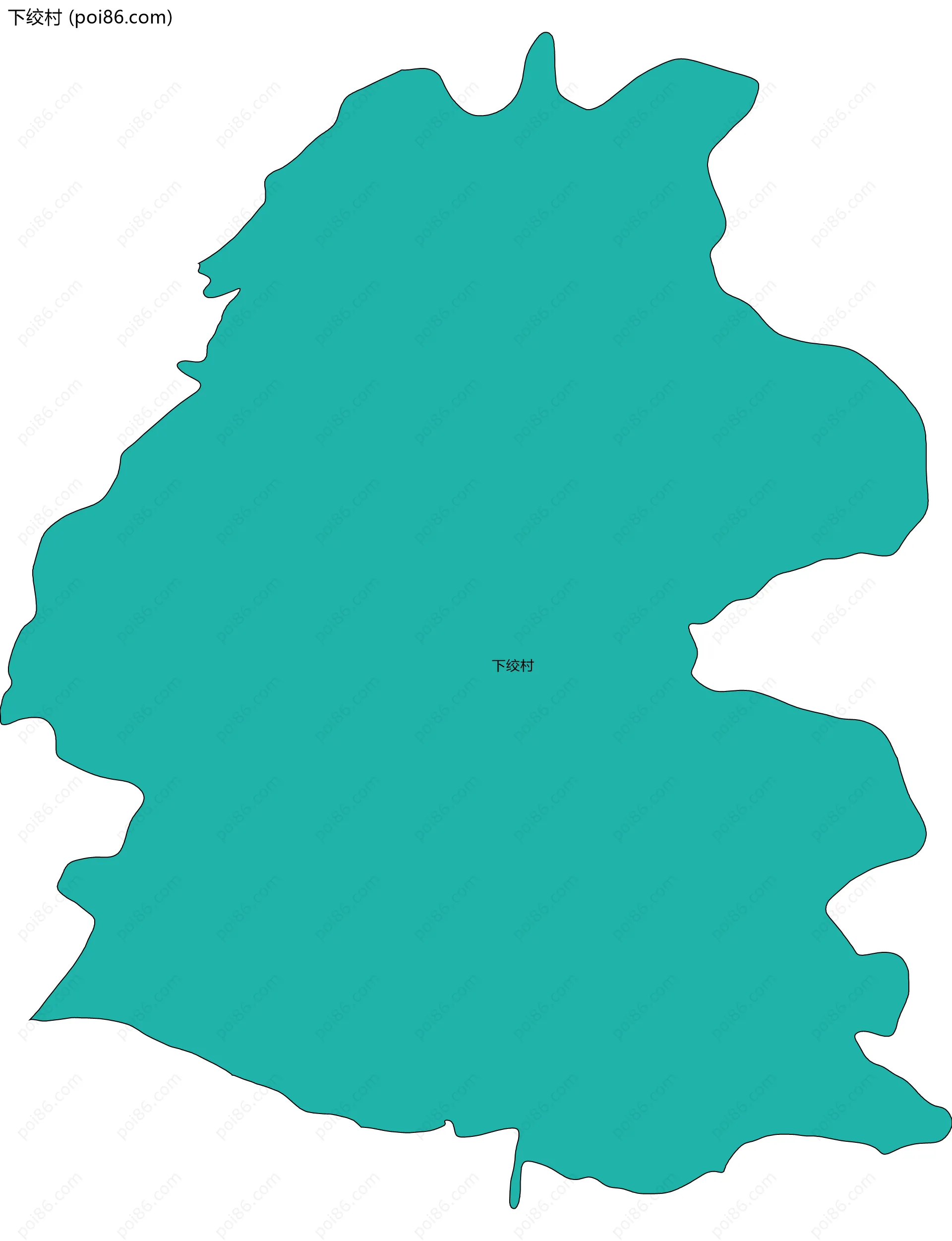 下绞村边界地图