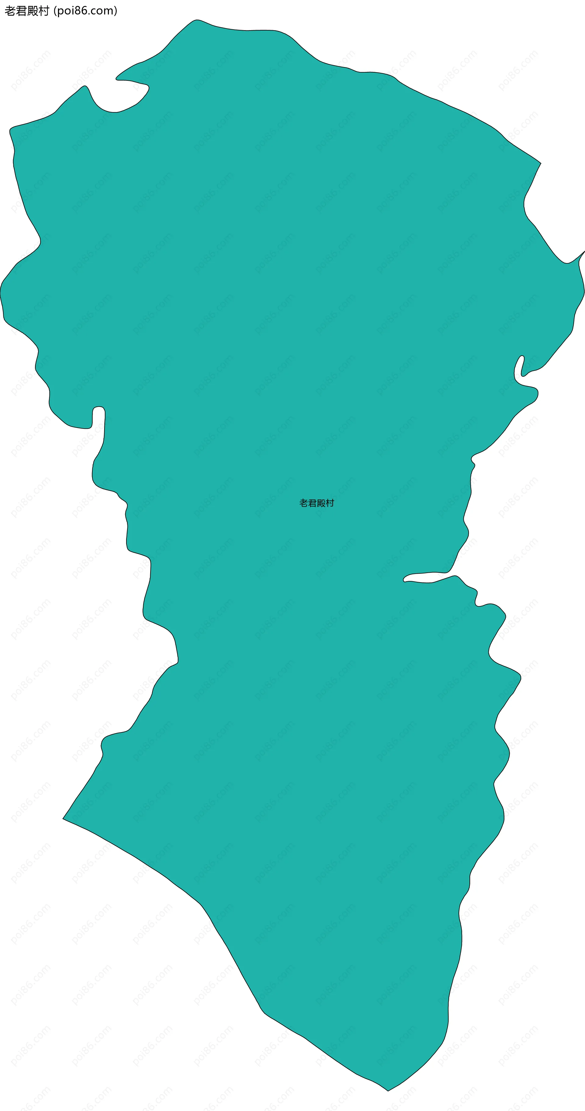 老君殿村边界地图