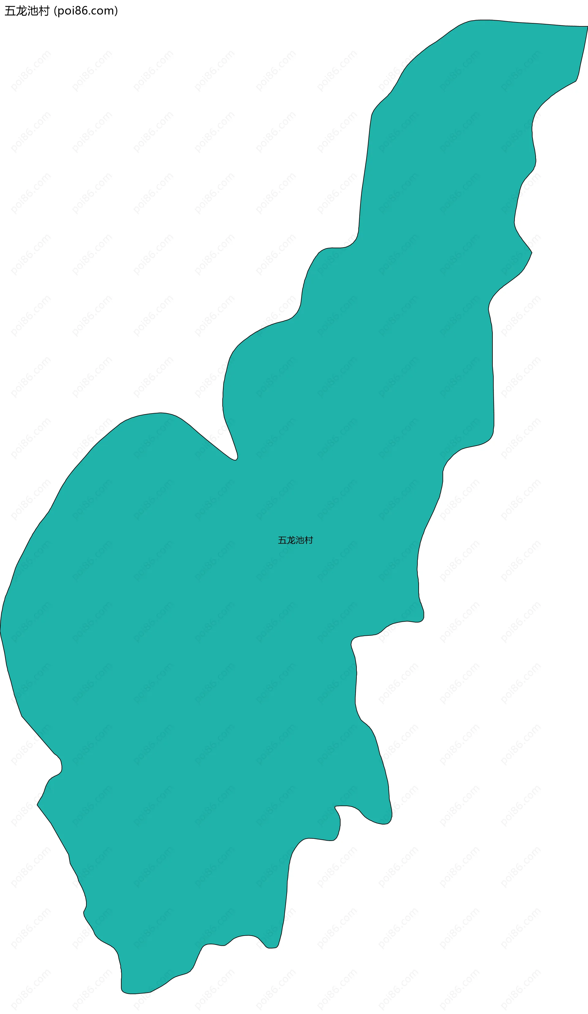 五龙池村边界地图