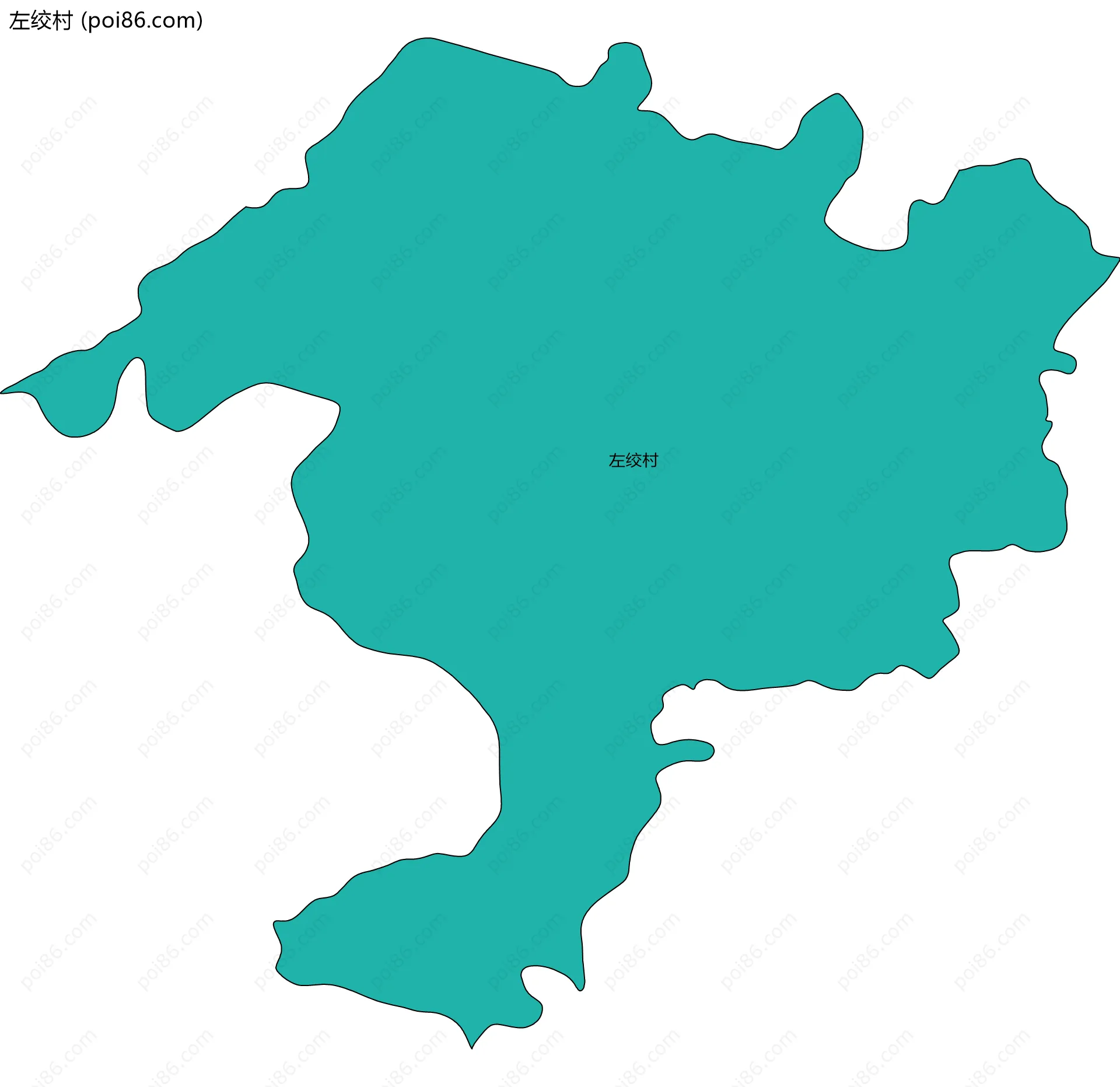 左绞村边界地图