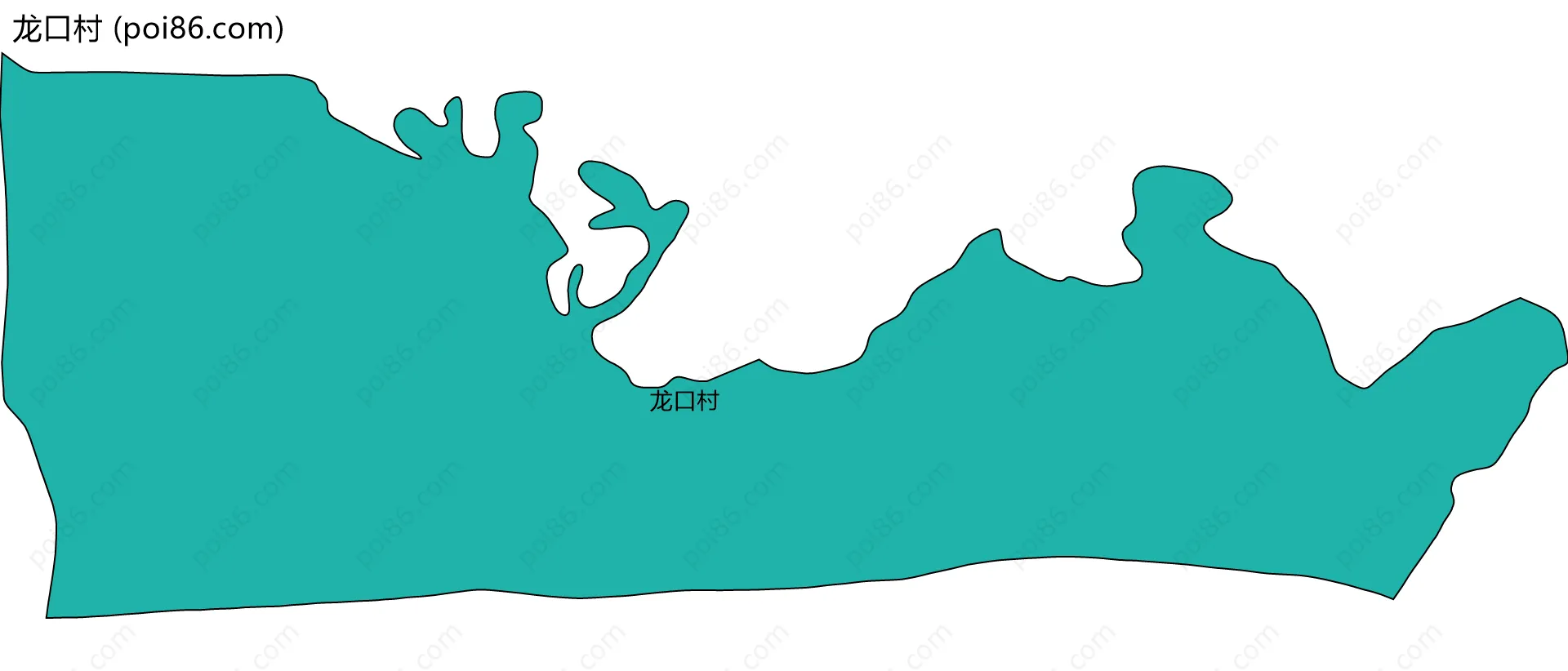 龙口村边界地图