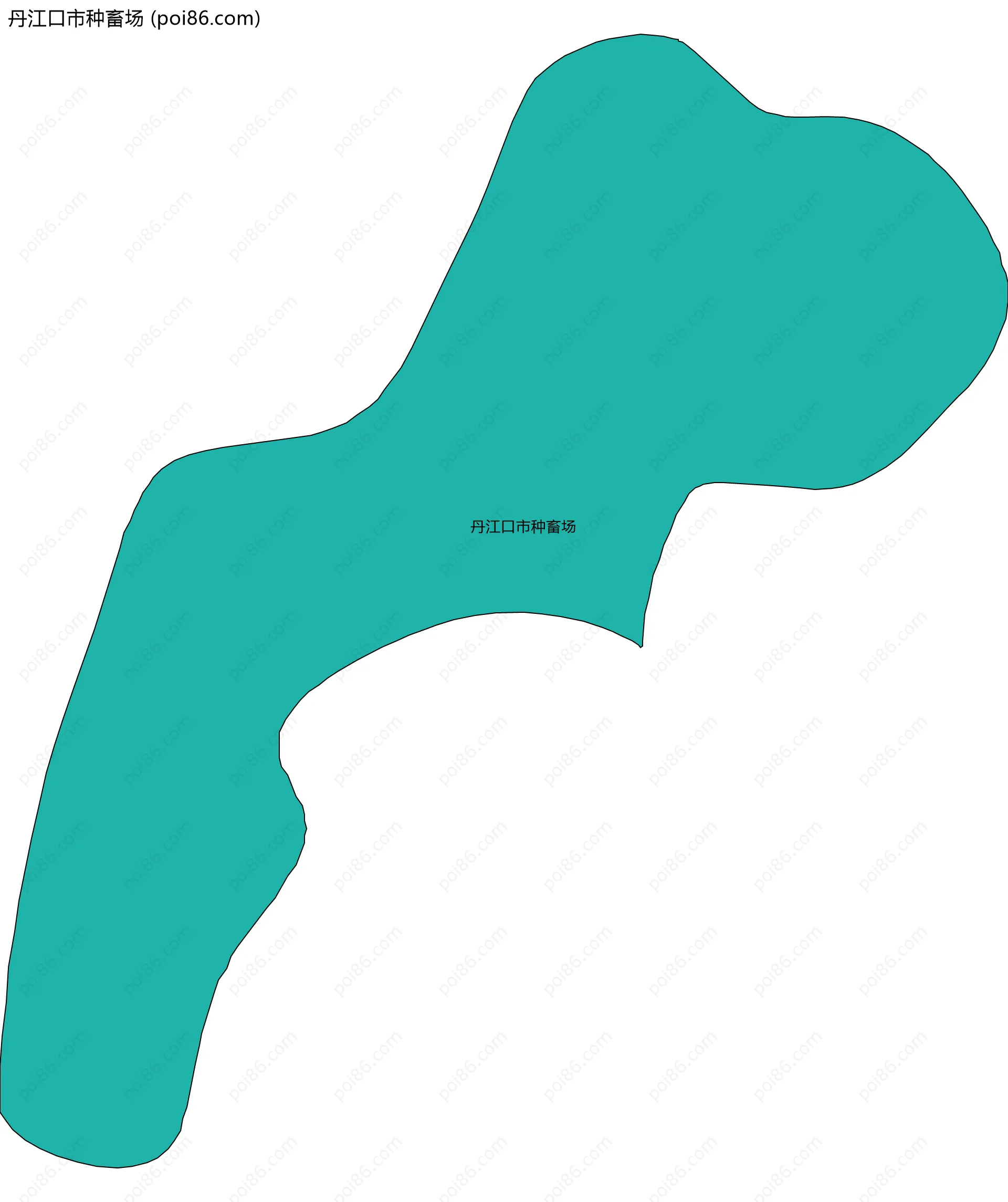 丹江口市种畜场边界地图