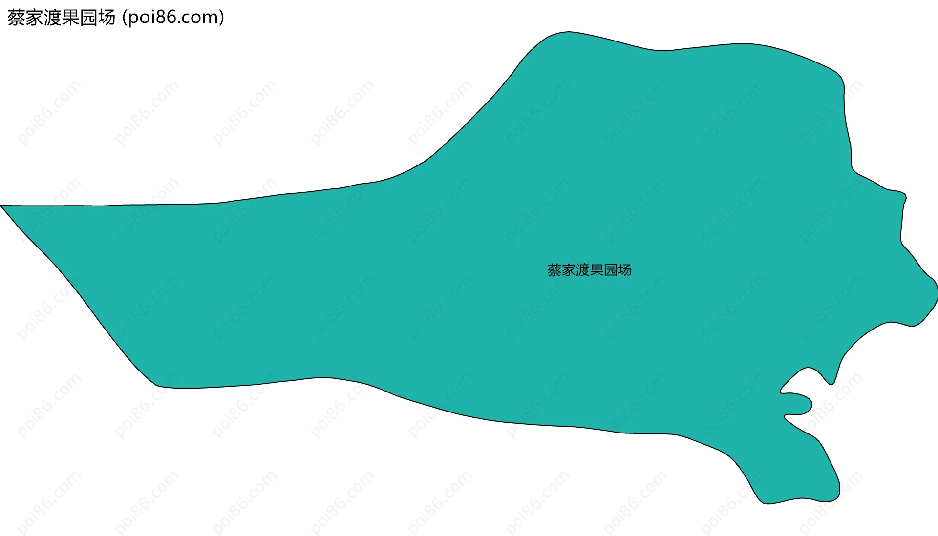 蔡家渡果园场边界地图