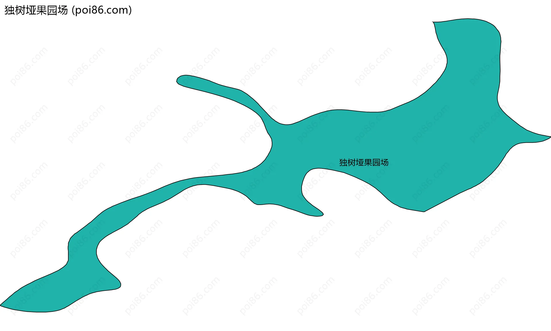独树垭果园场边界地图