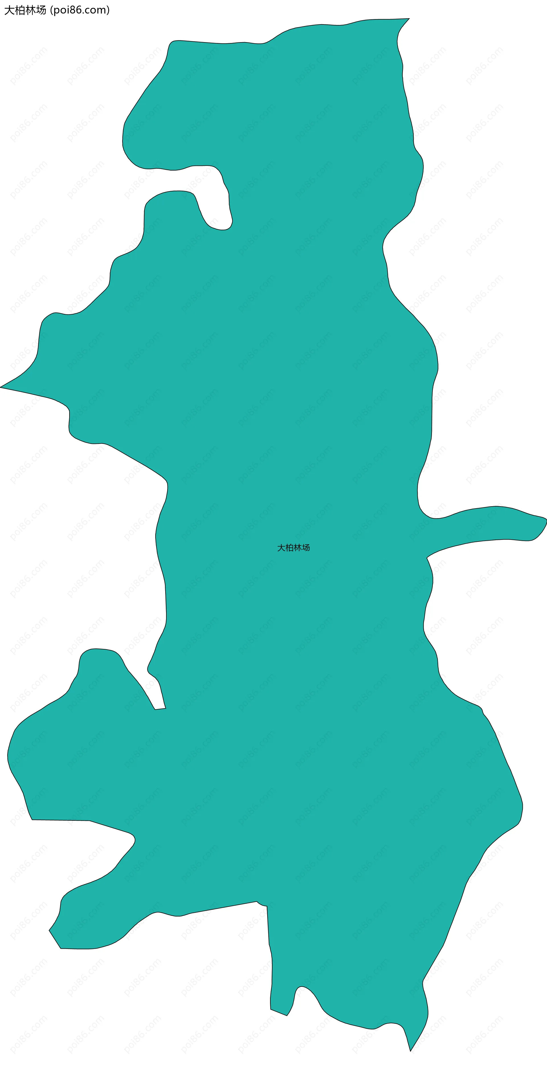 大柏林场边界地图