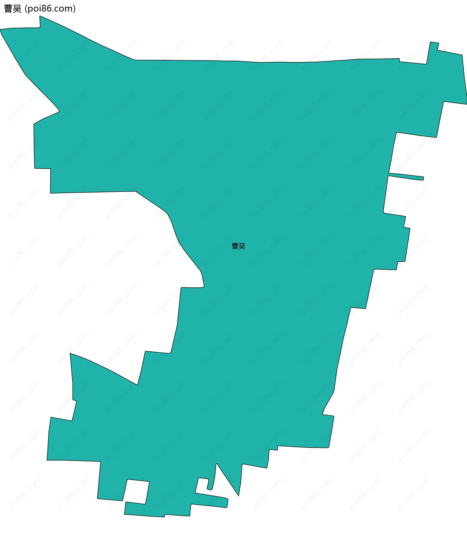 曹吴边界地图