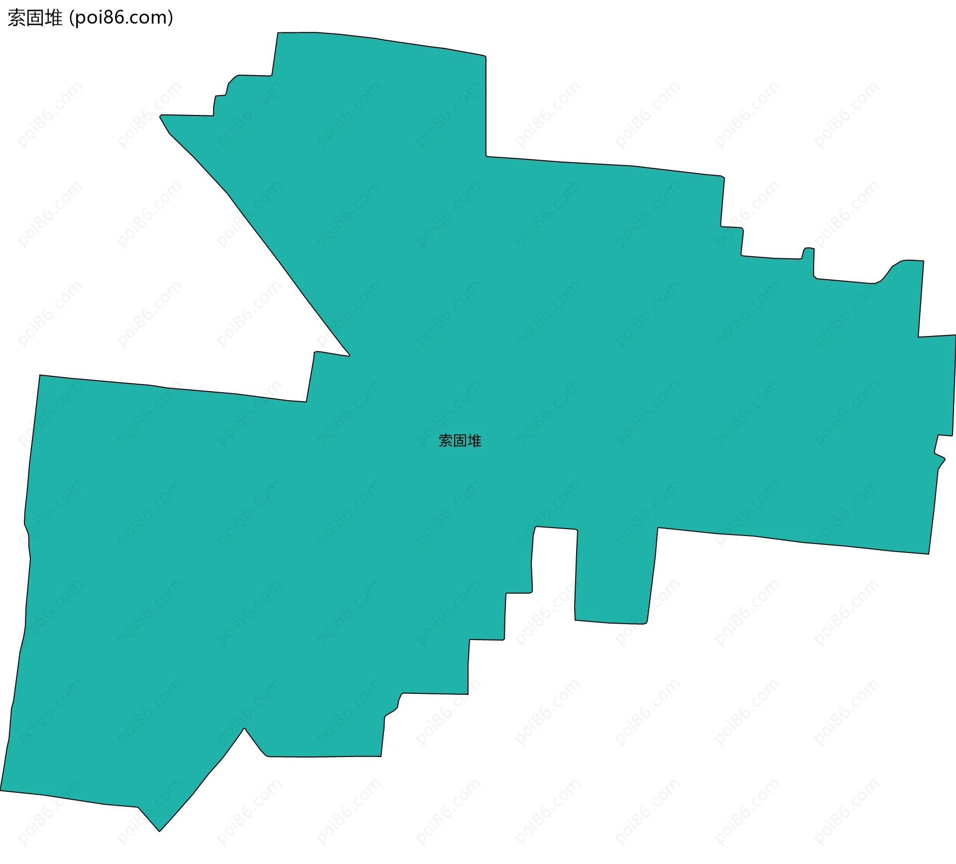 索固堆边界地图