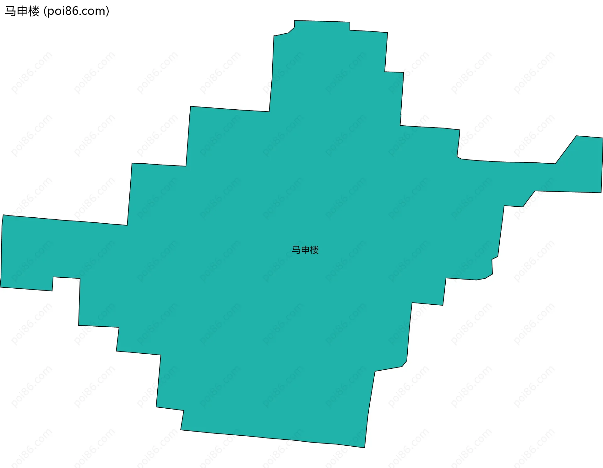 马申楼边界地图