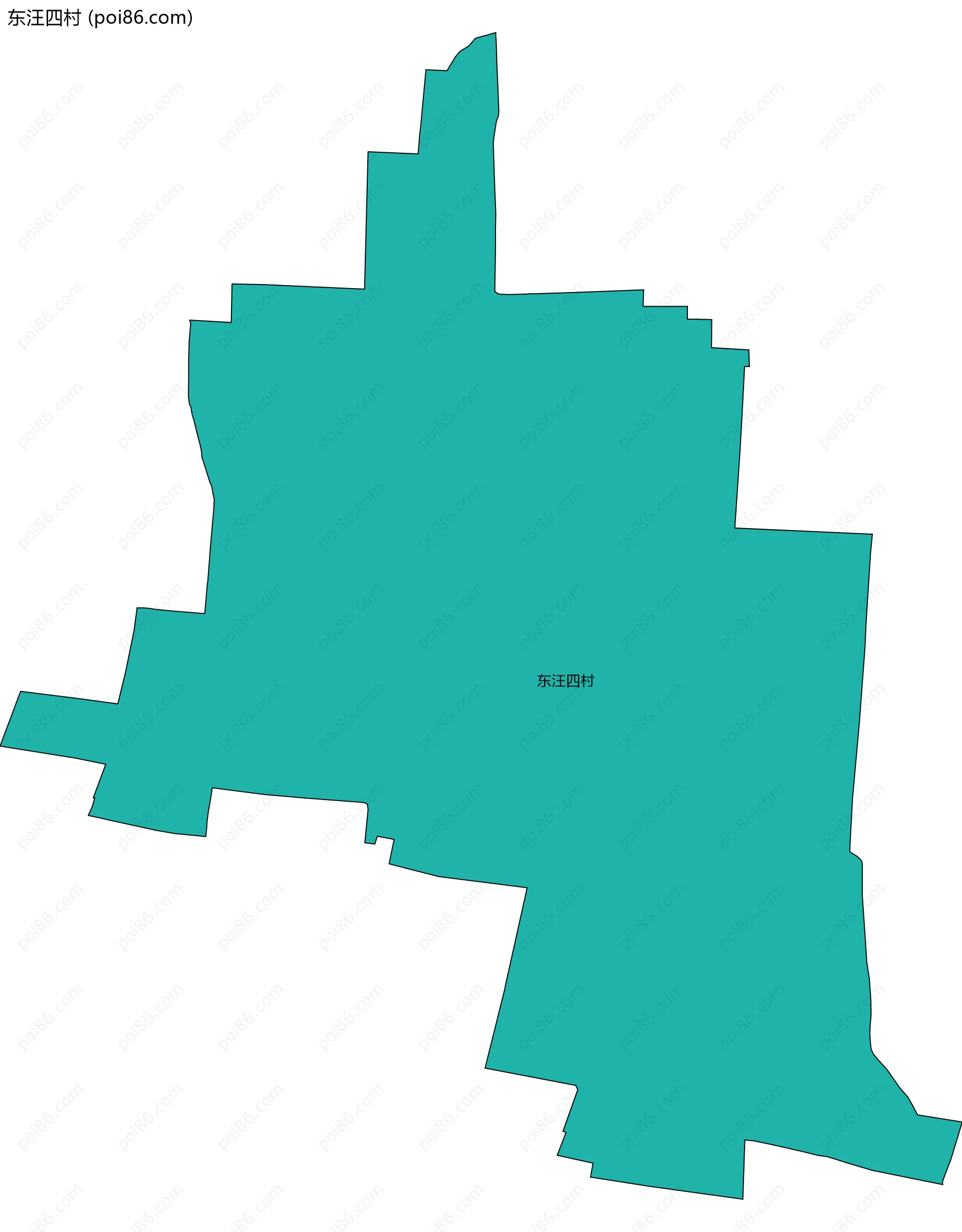 东汪四村边界地图