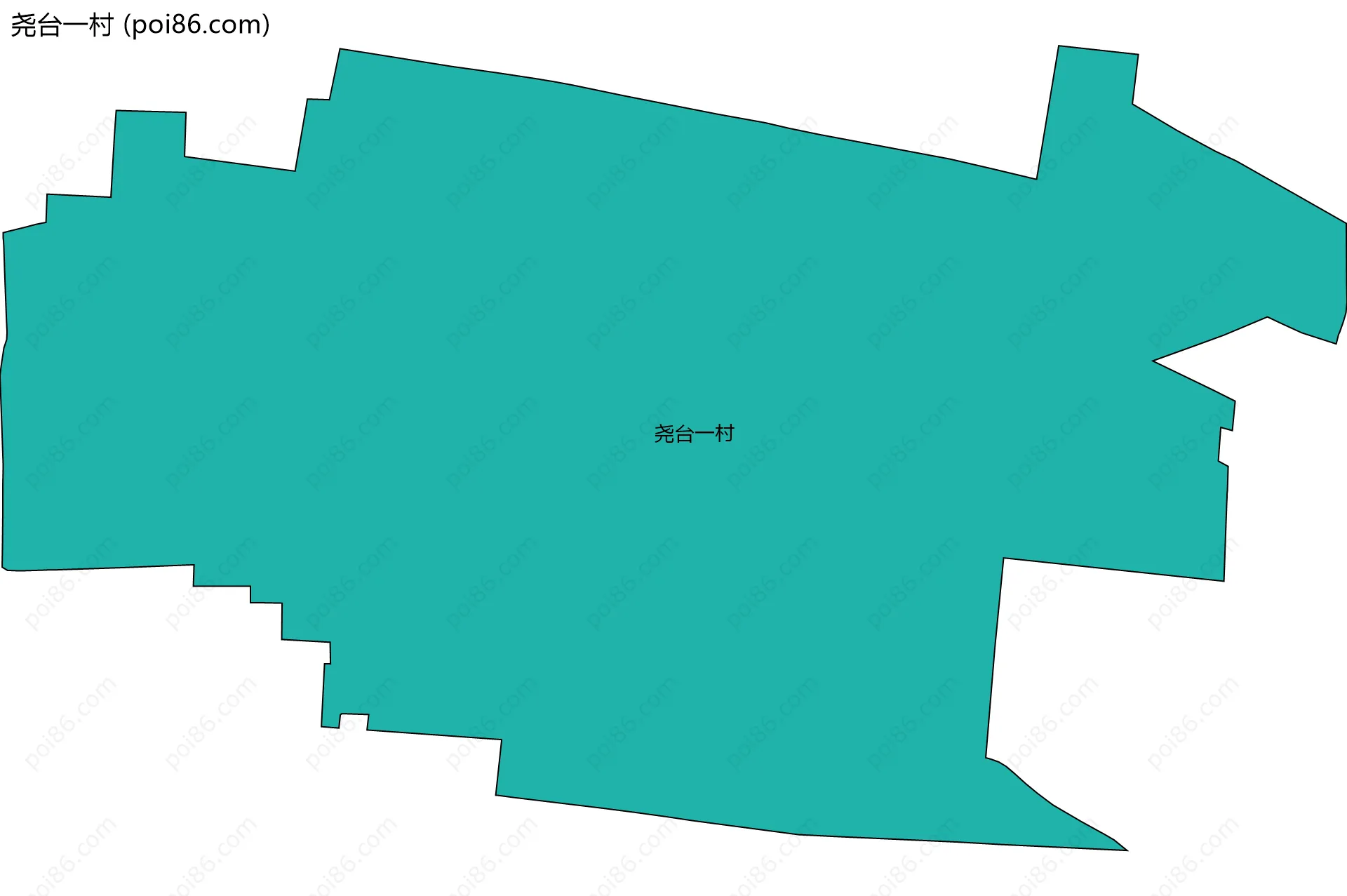 尧台一村边界地图