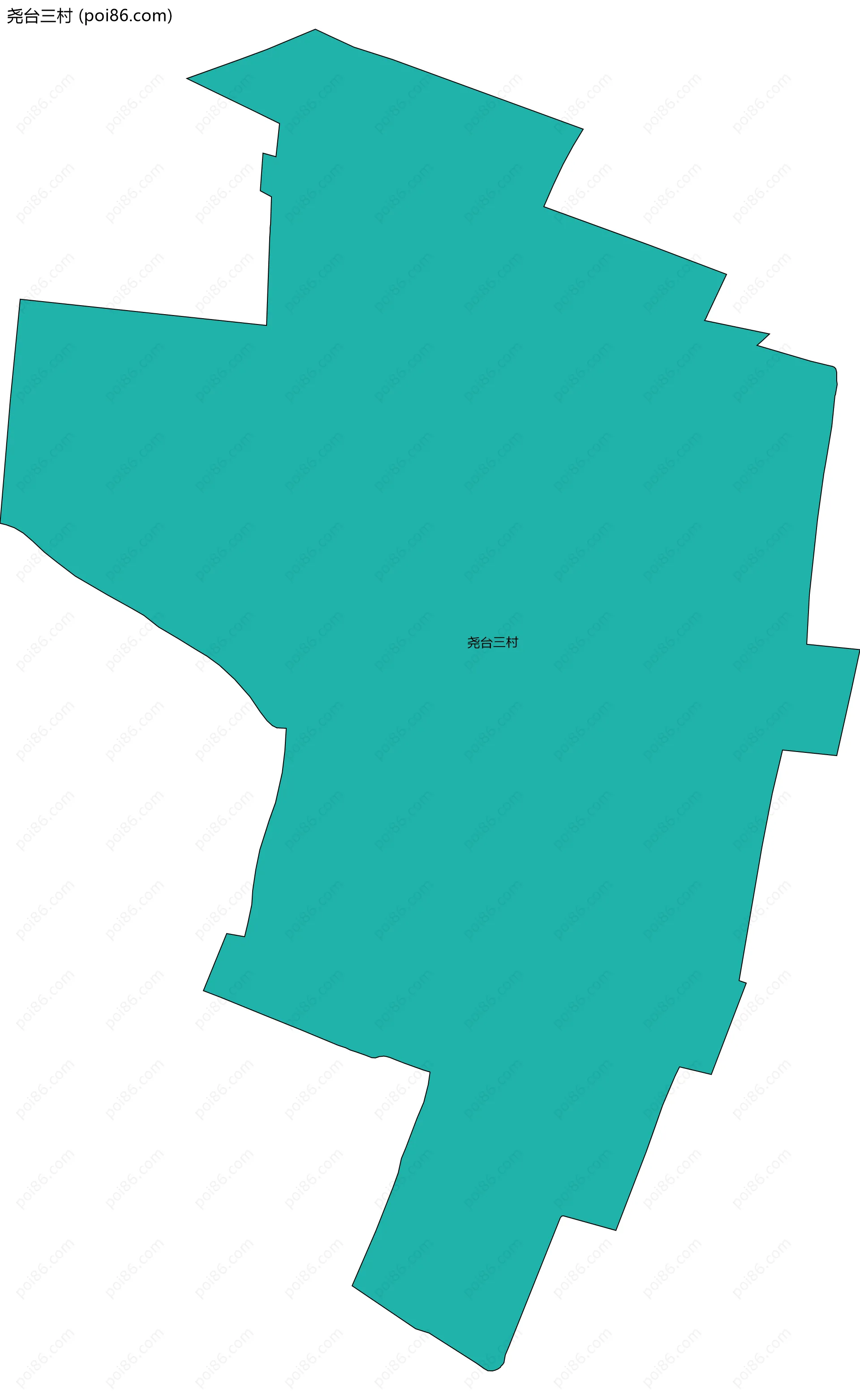 尧台三村边界地图