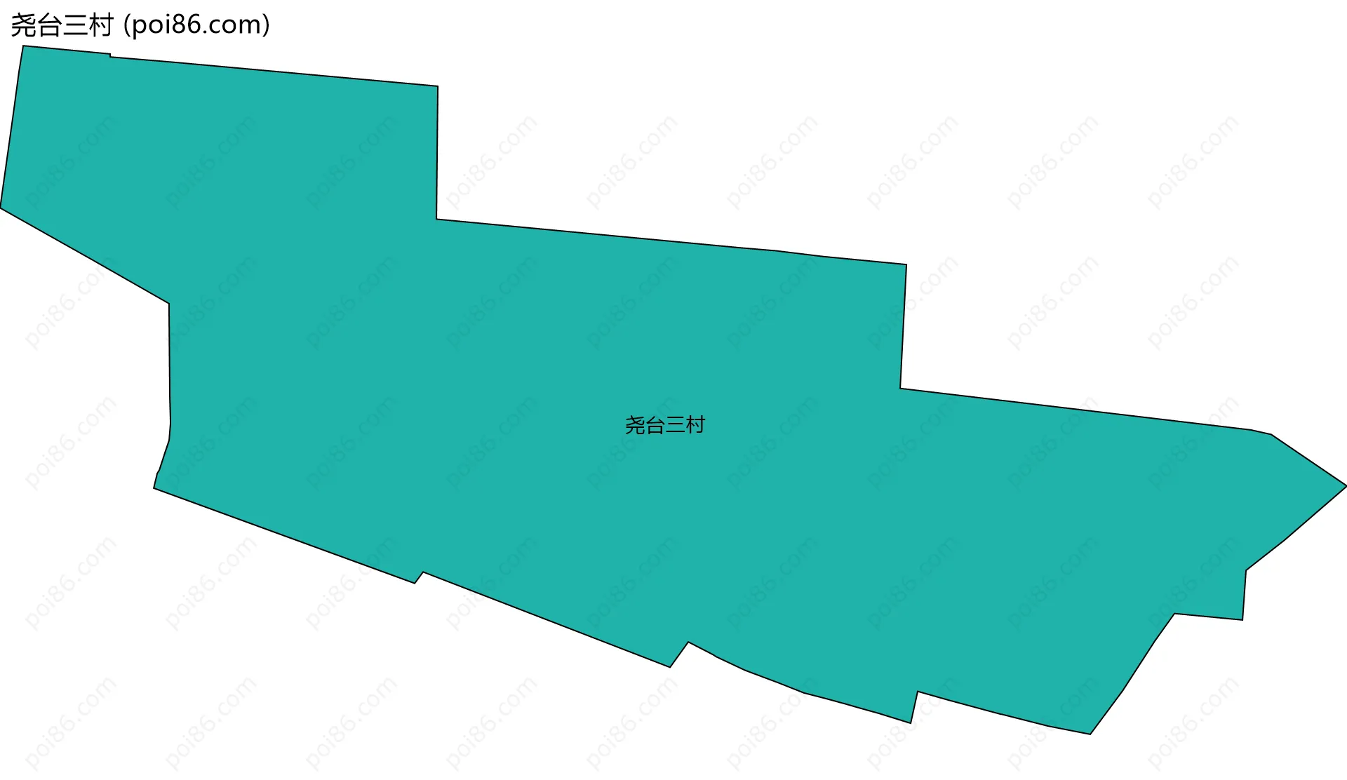 尧台三村边界地图