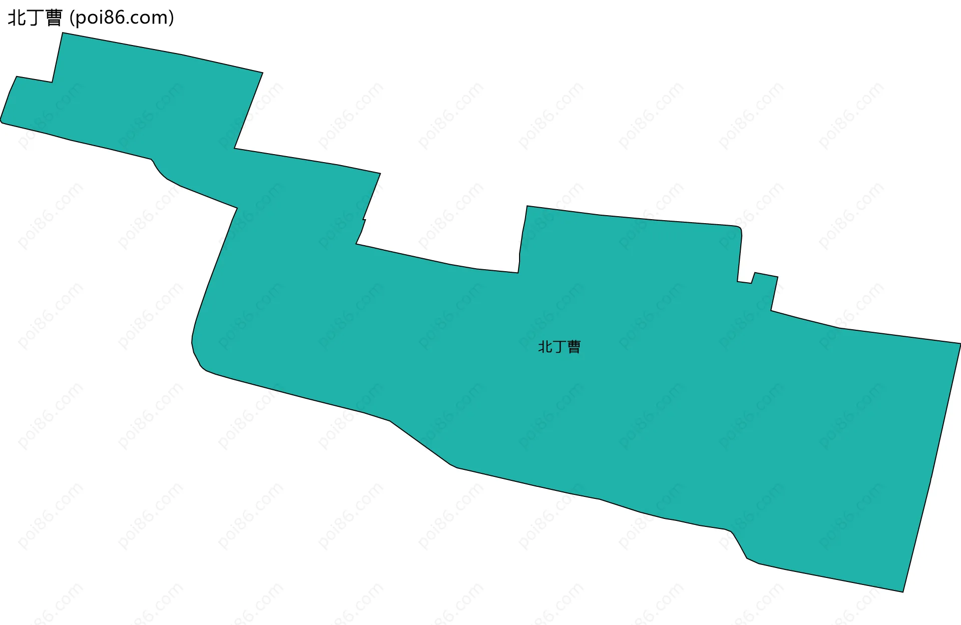 北丁曹边界地图