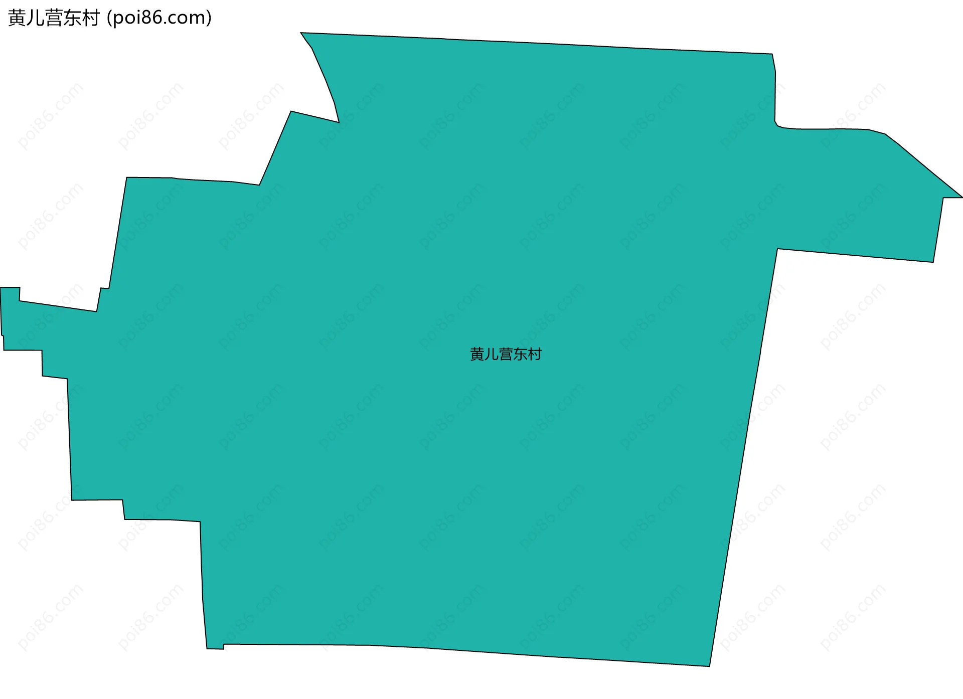 黄儿营东村边界地图