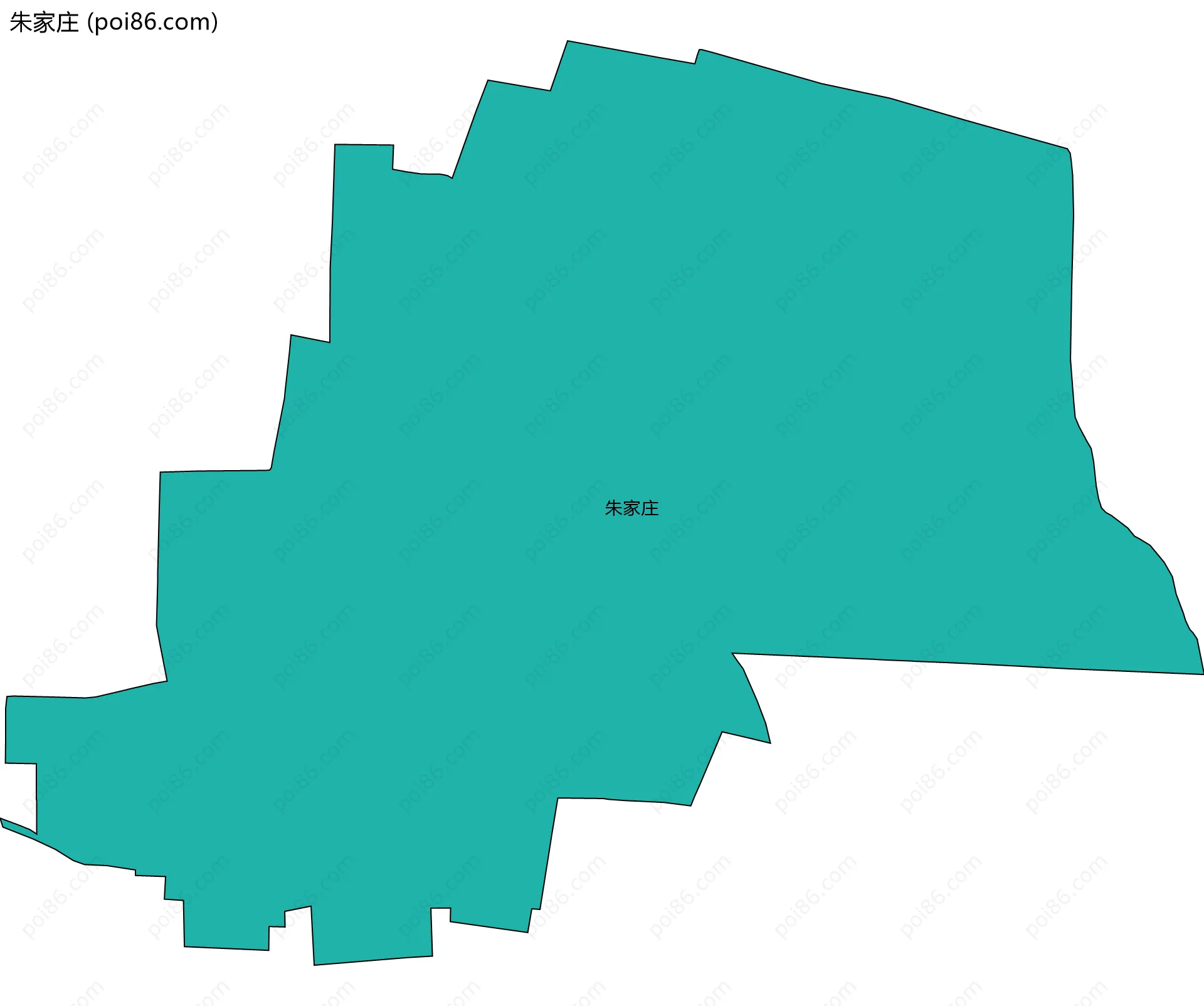 朱家庄边界地图