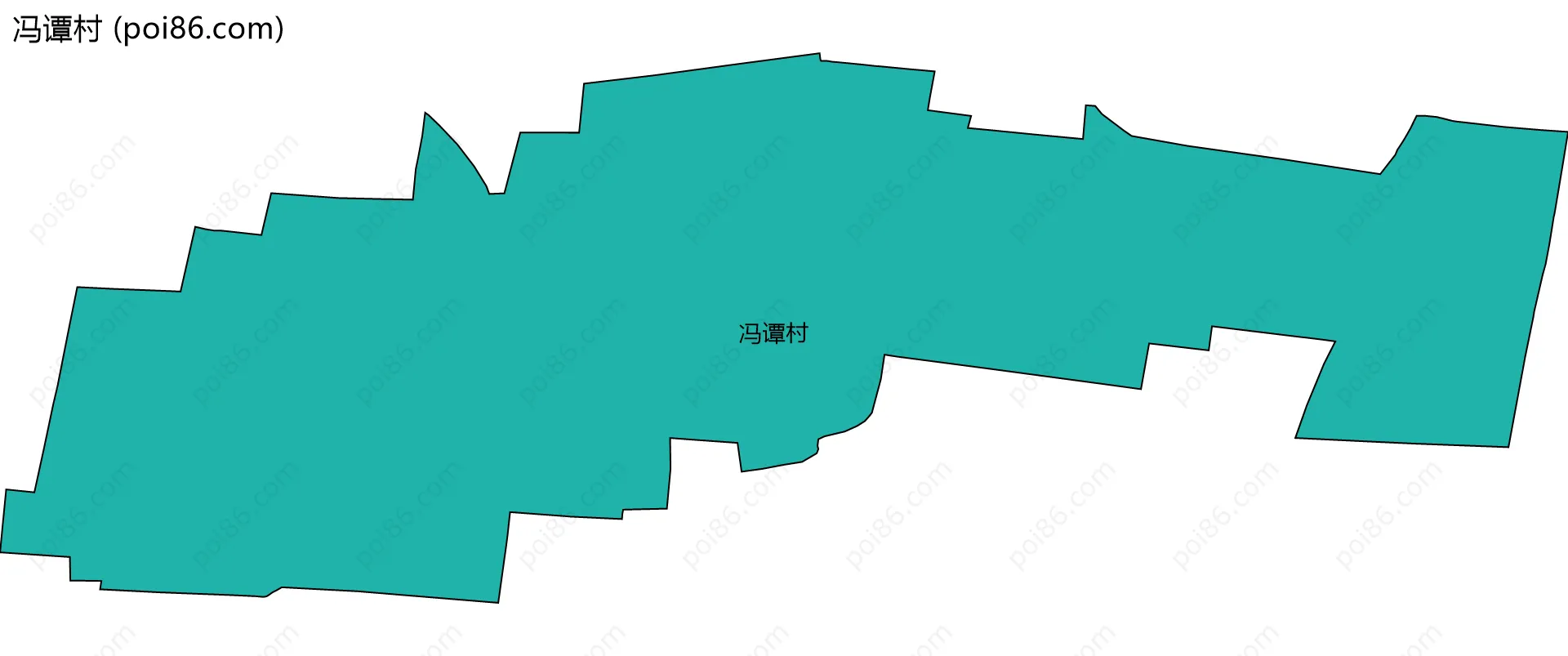 冯谭村边界地图