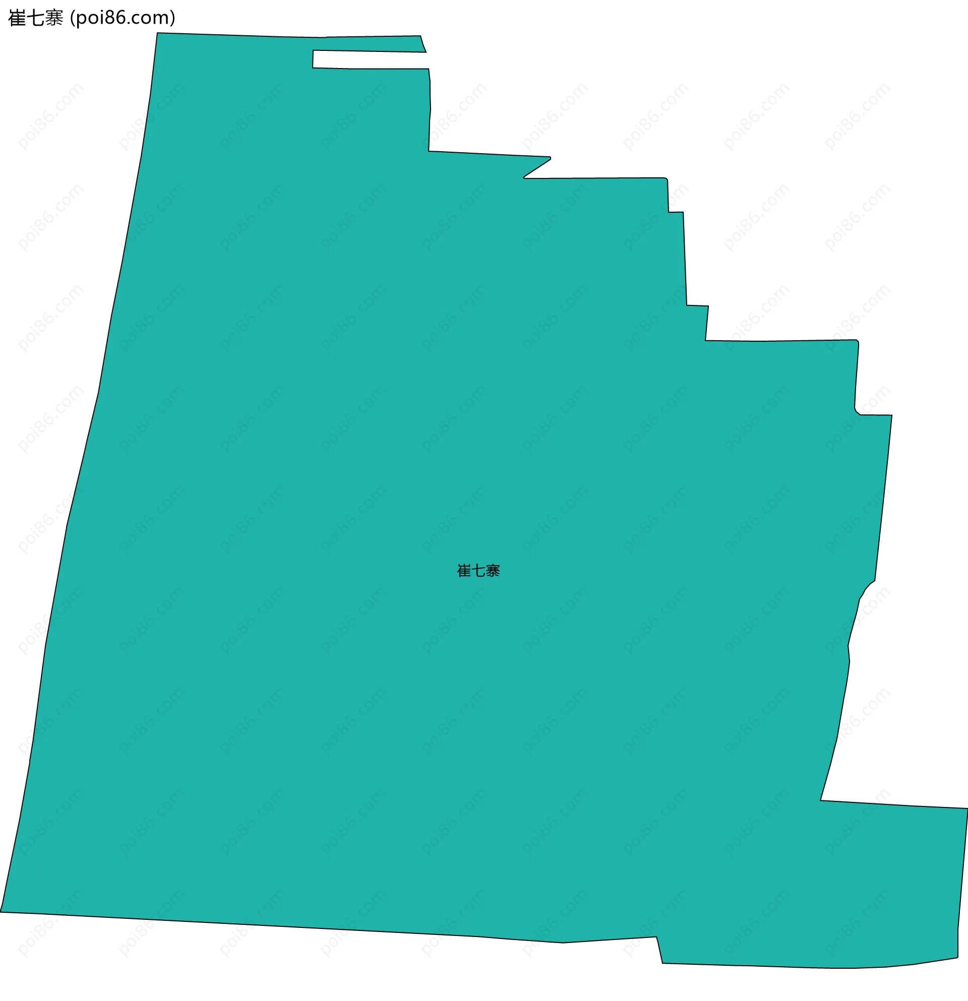 崔七寨边界地图