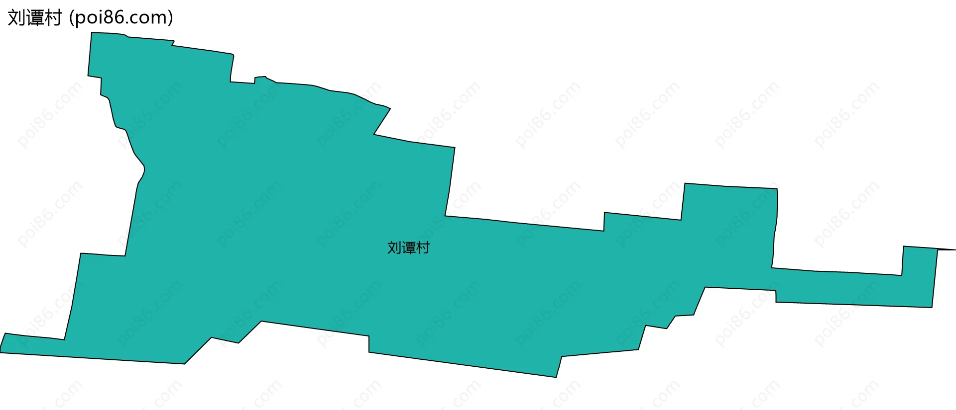 刘谭村边界地图