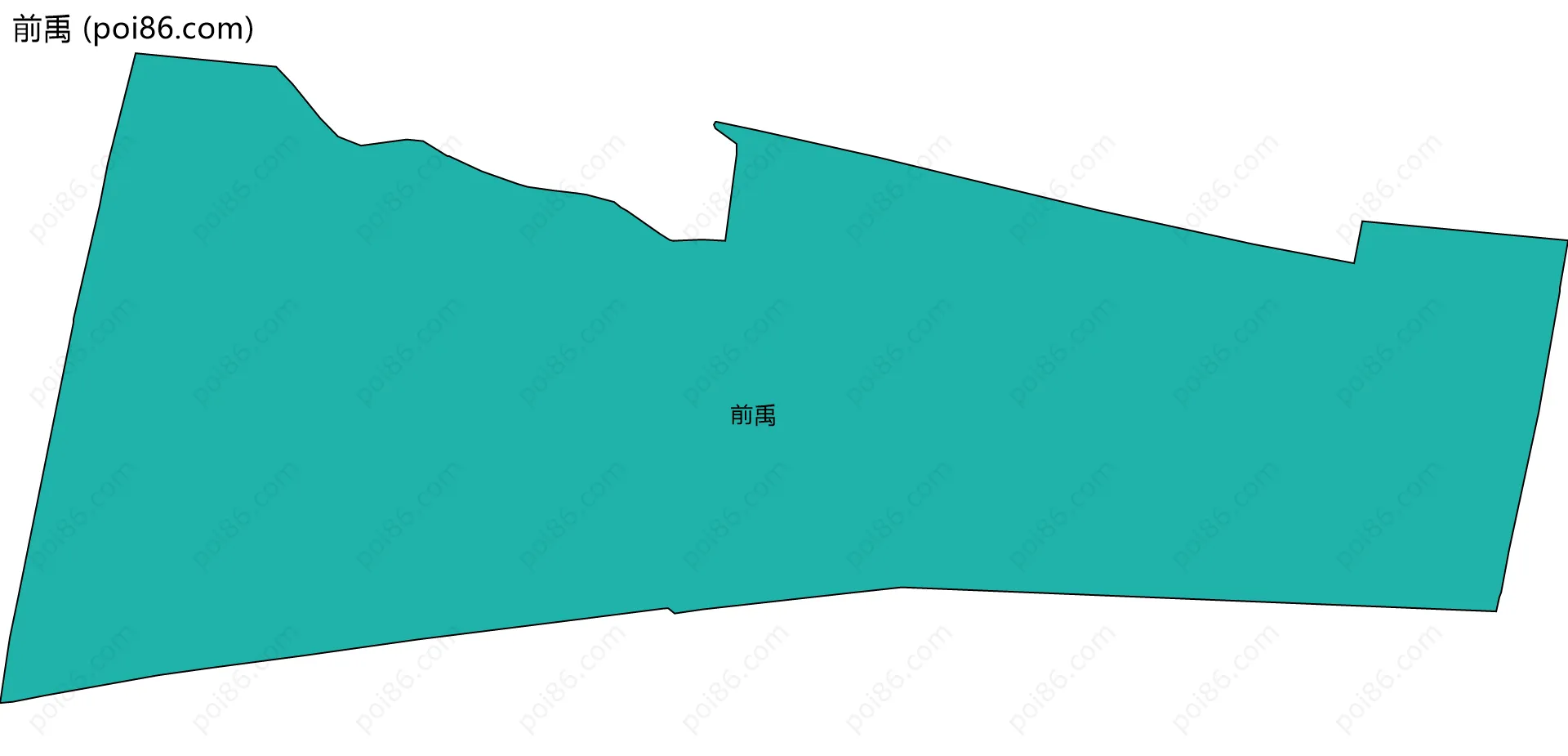 前禹边界地图