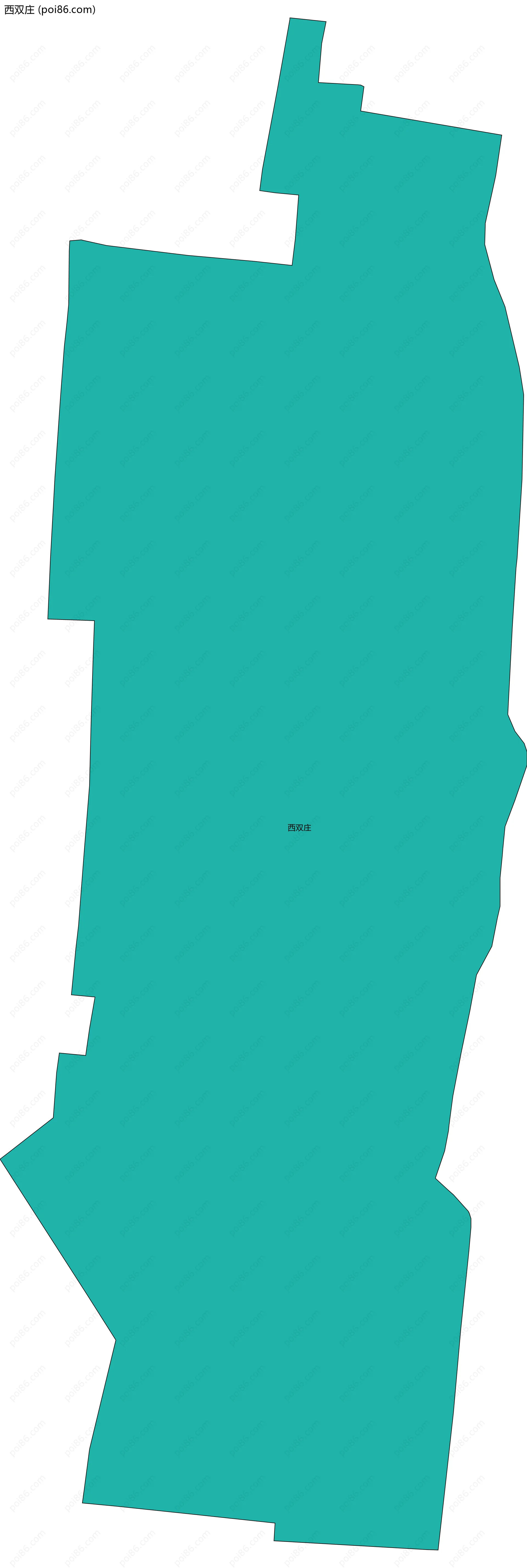 西双庄边界地图