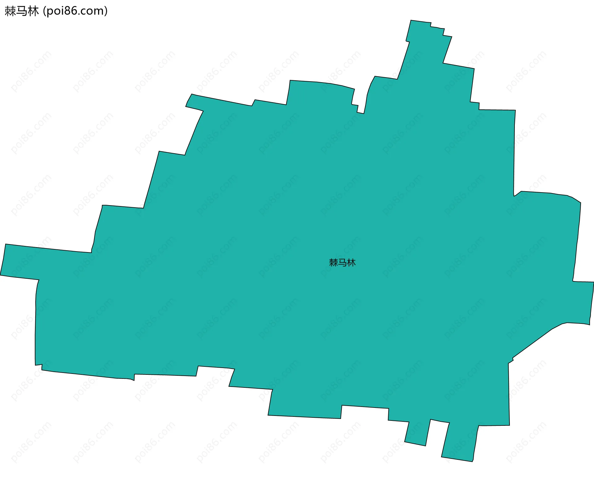 棘马林边界地图