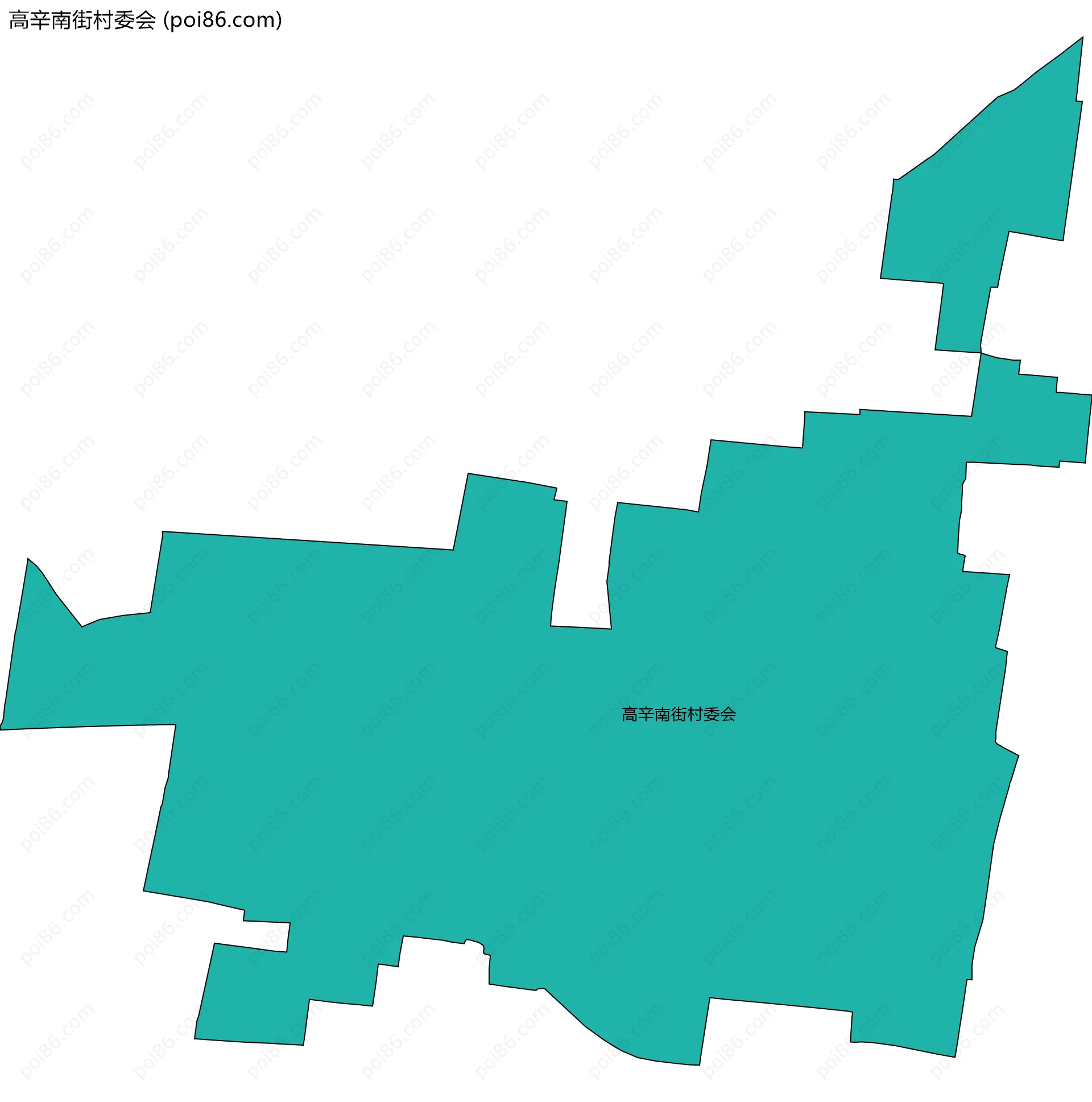 高辛南街村委会边界地图