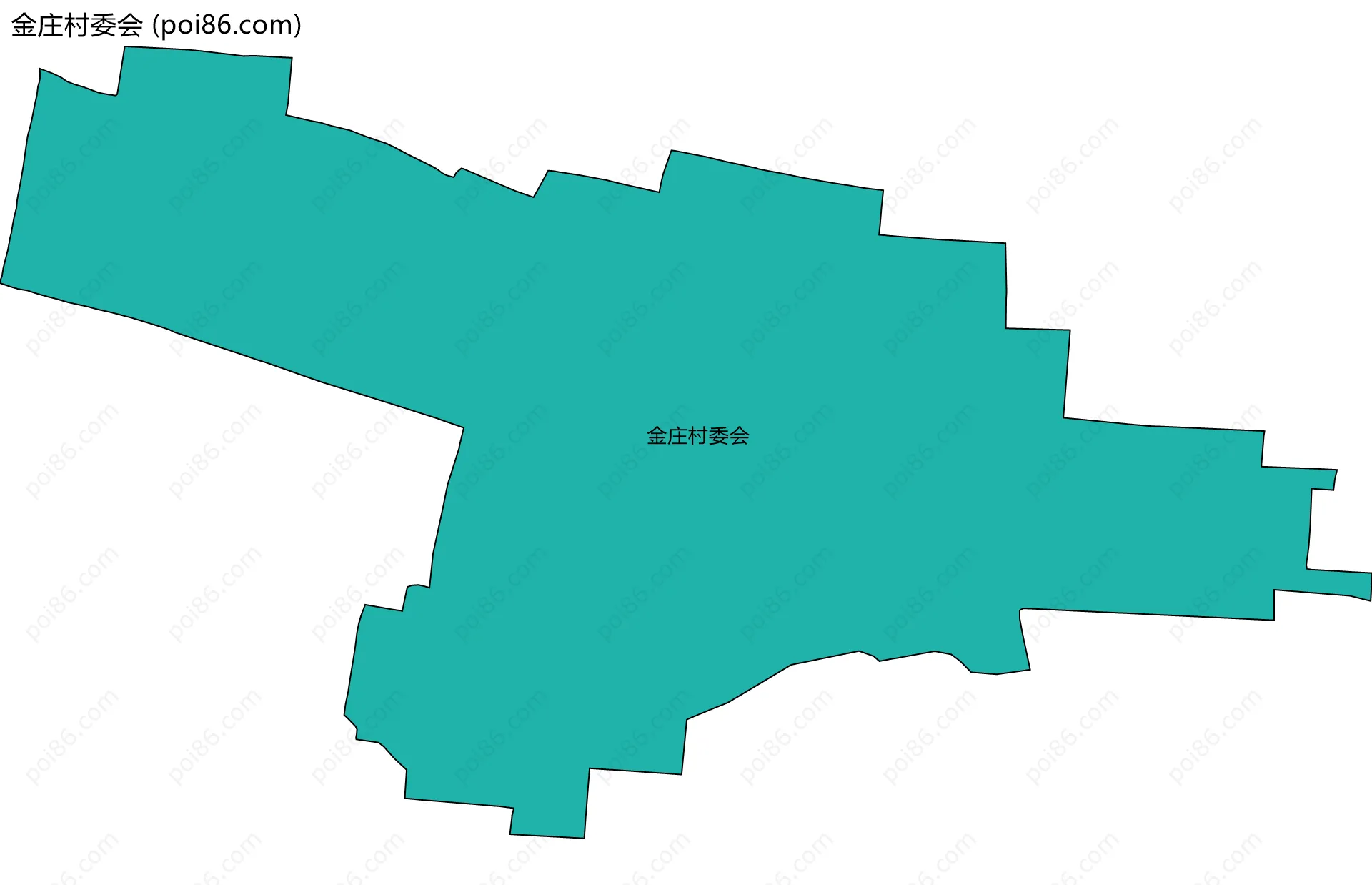 金庄村委会边界地图