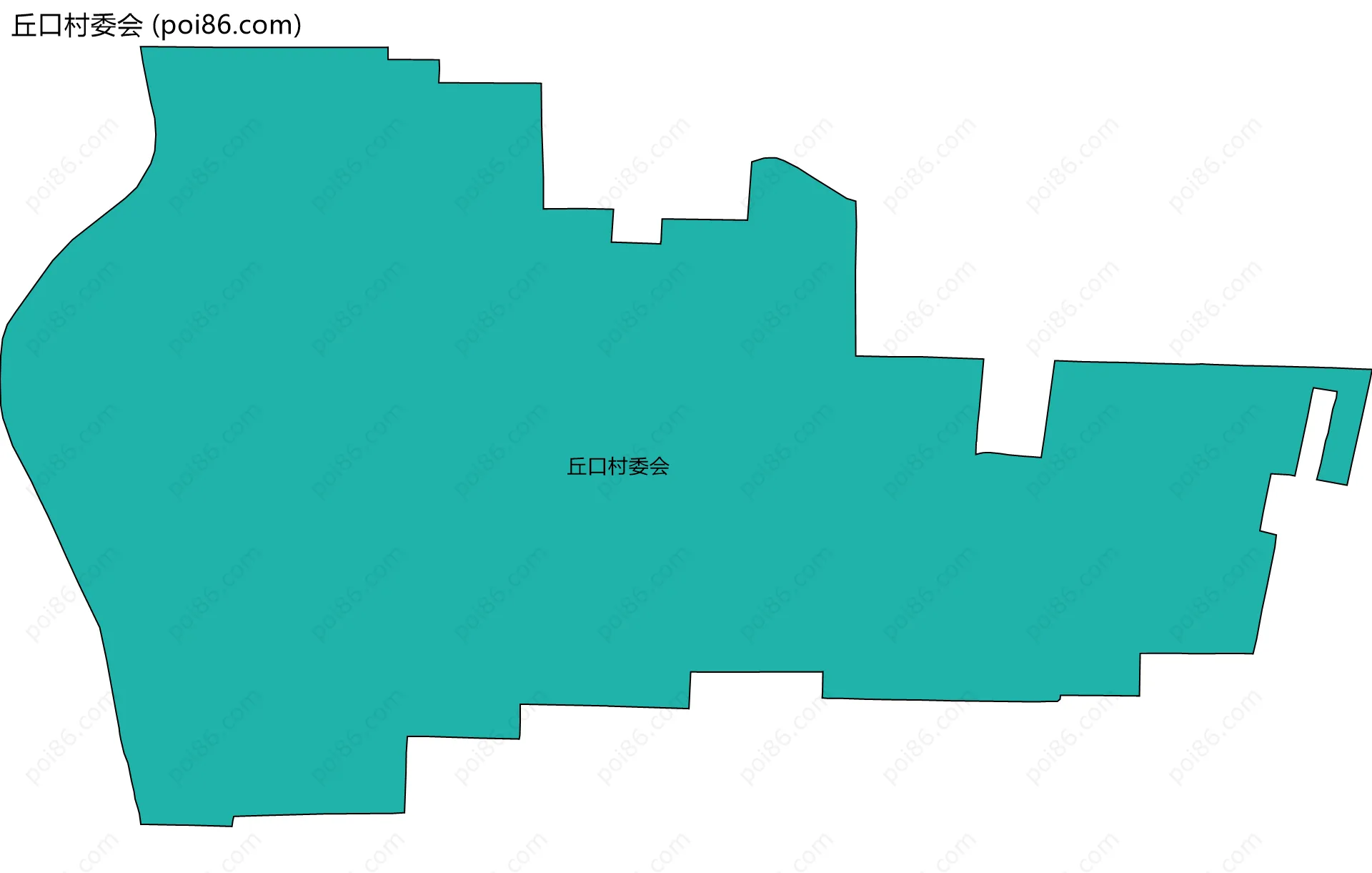 丘口村委会边界地图